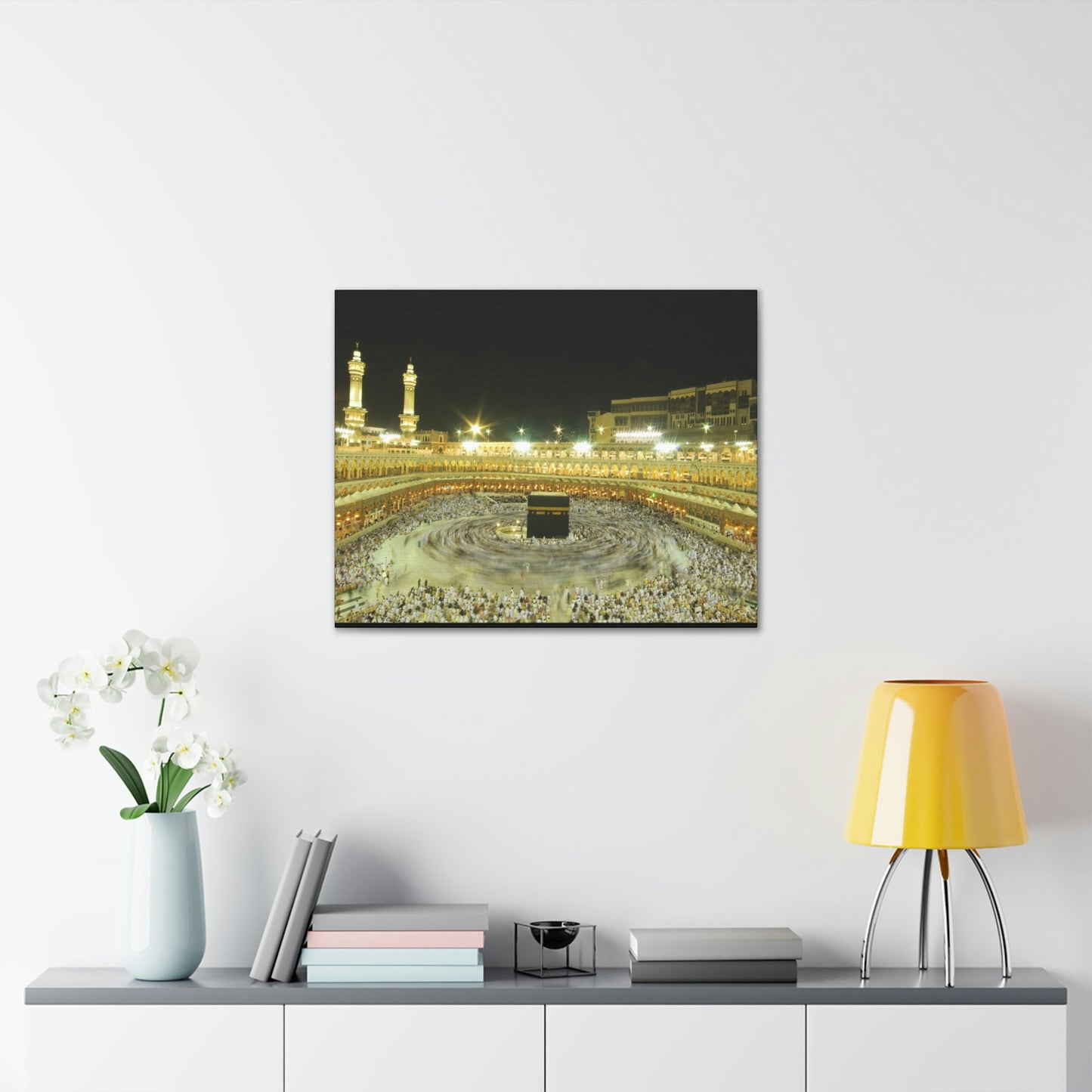 Printed in USA - Canvas Gallery Wraps - Holly Kaaba in Mecca, Saudi Arabia - UAE - Islam - Green Forest Home