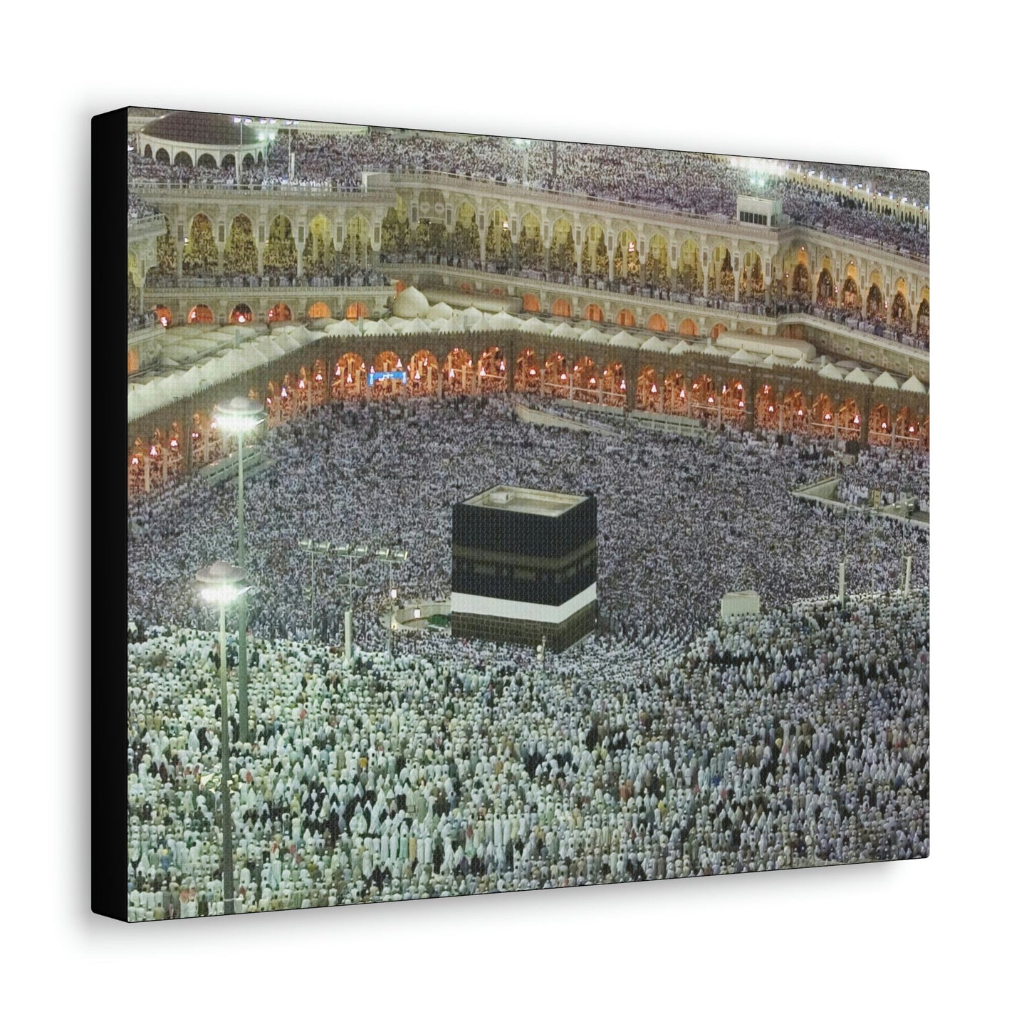 Printed in USA - Canvas Gallery Wraps - Holly Kaaba in Mecca, Saudi Arabia - UAE - Islam - Green Forest Home