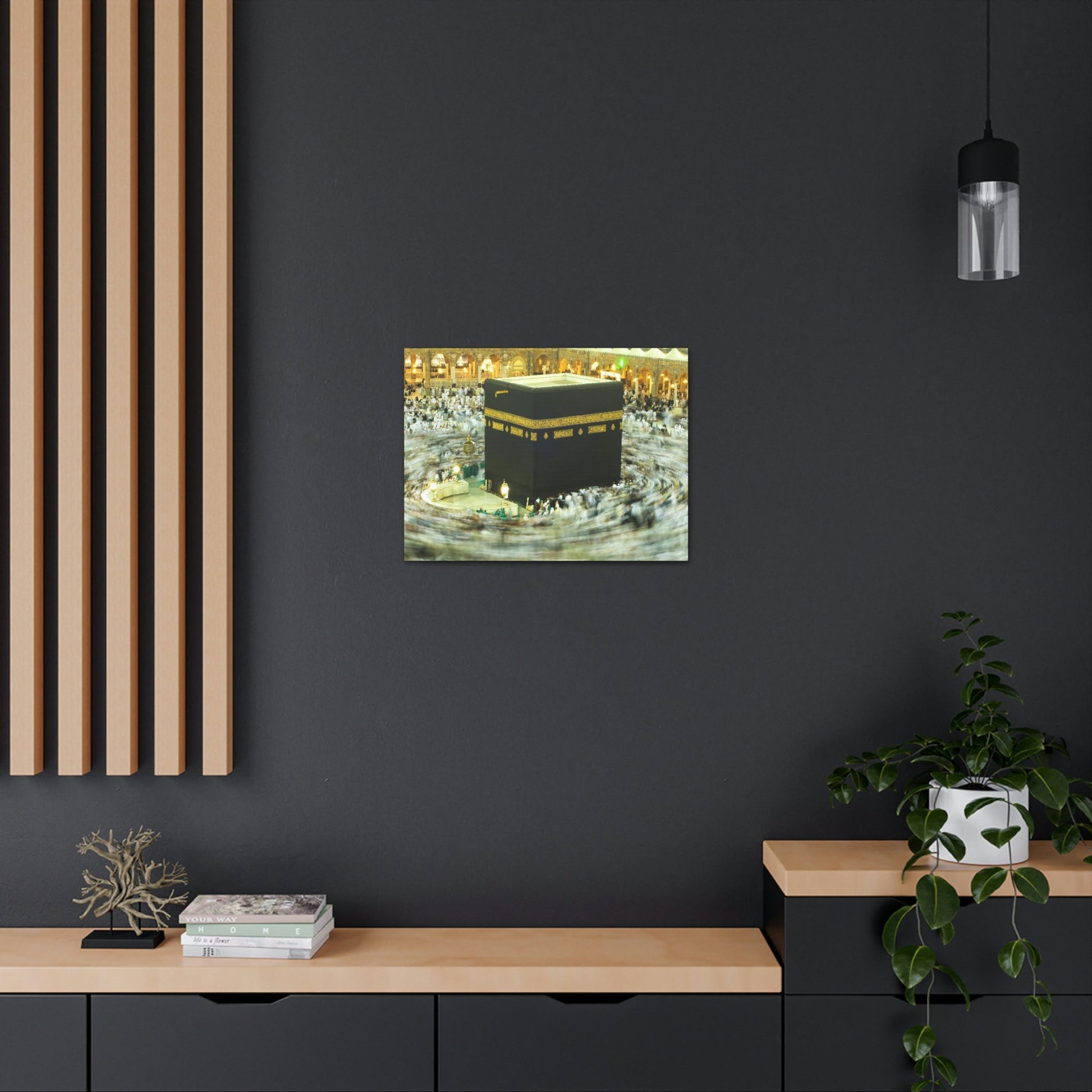 Printed in USA - Canvas Gallery Wraps - Holly Kaaba in Mecca, Saudi Arabia - UAE - Islam - Green Forest Home