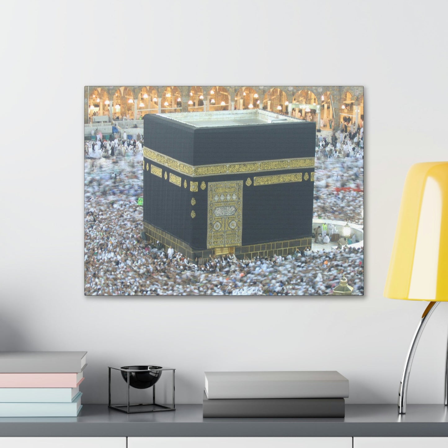 Printed in USA - Canvas Gallery Wraps - Holly Kaaba in Mecca, Saudi Arabia - UAE - Islam - Green Forest Home