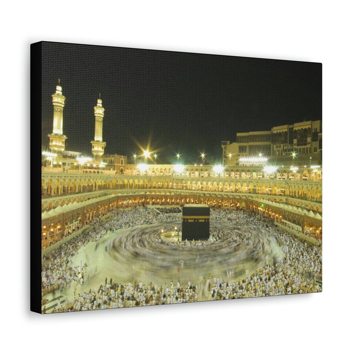 Printed in USA - Canvas Gallery Wraps - Holly Kaaba in Mecca, Saudi Arabia - UAE - Islam - Green Forest Home