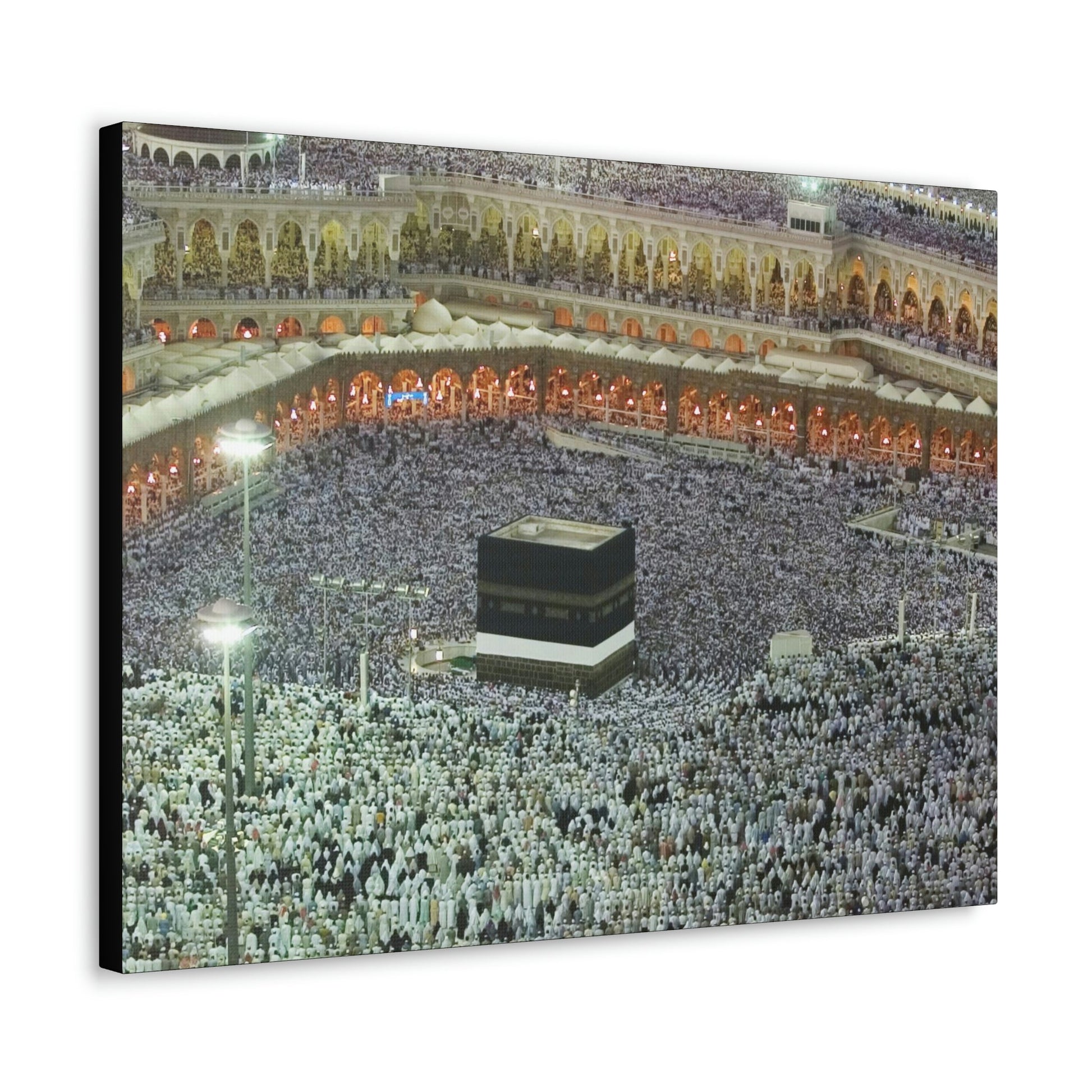 Printed in USA - Canvas Gallery Wraps - Holly Kaaba in Mecca, Saudi Arabia - UAE - Islam - Green Forest Home