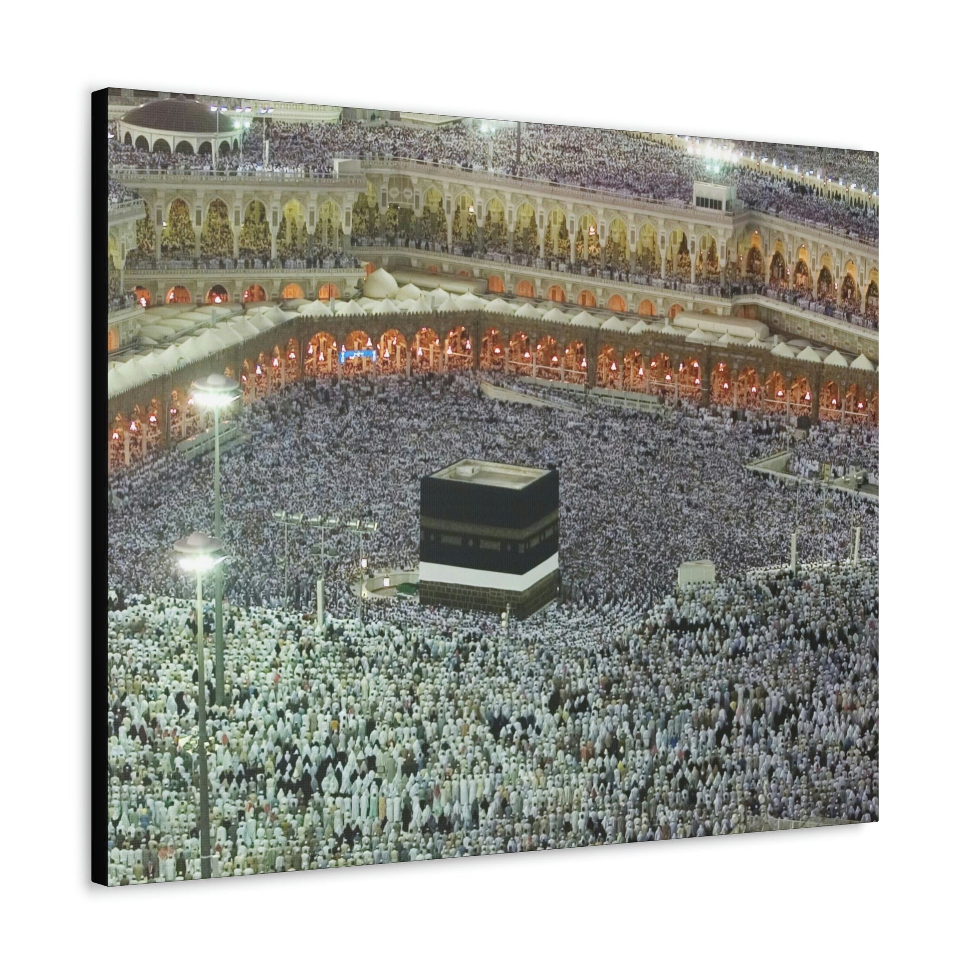 Printed in USA - Canvas Gallery Wraps - Holly Kaaba in Mecca, Saudi Arabia - UAE - Islam - Green Forest Home