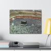 Printed in USA - Canvas Gallery Wraps - Holly Kaaba in Mecca, Saudi Arabia - UAE - Islam - Green Forest Home