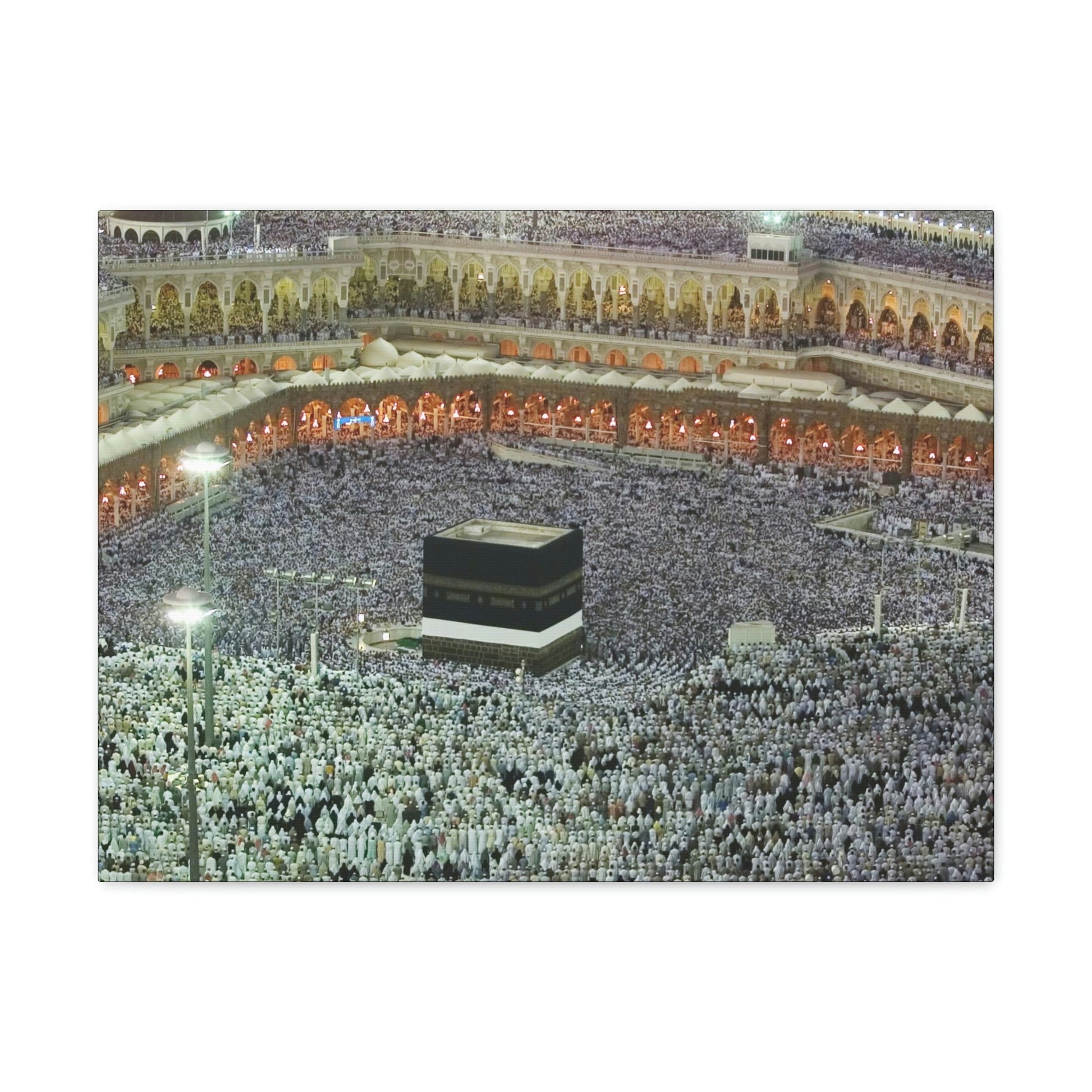 Printed in USA - Canvas Gallery Wraps - Holly Kaaba in Mecca, Saudi Arabia - UAE - Islam - Green Forest Home