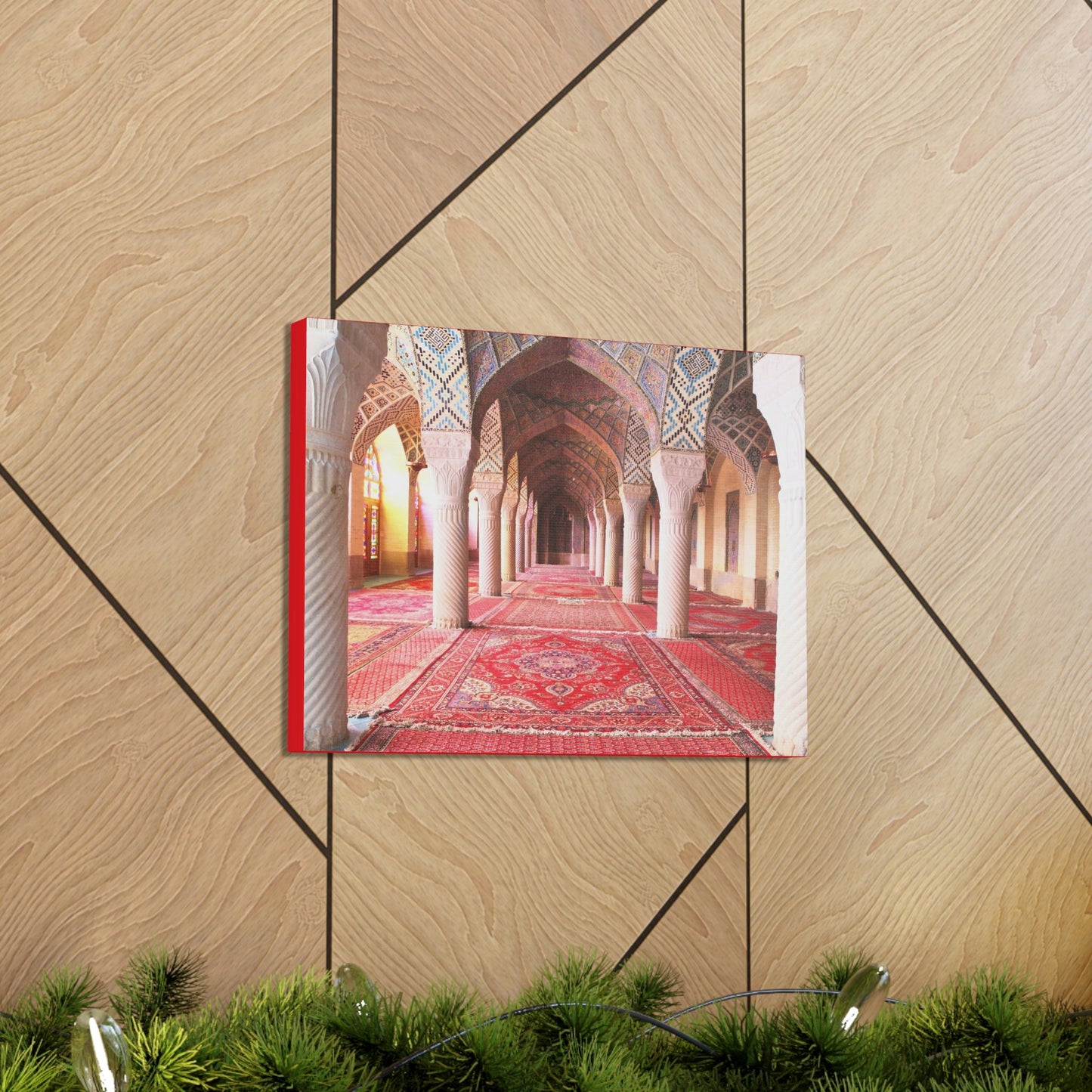 Printed in USA - Canvas Gallery Wraps - Nasir al-Mulk mosque, Shiraz, Iran - Islam - Green Forest Home