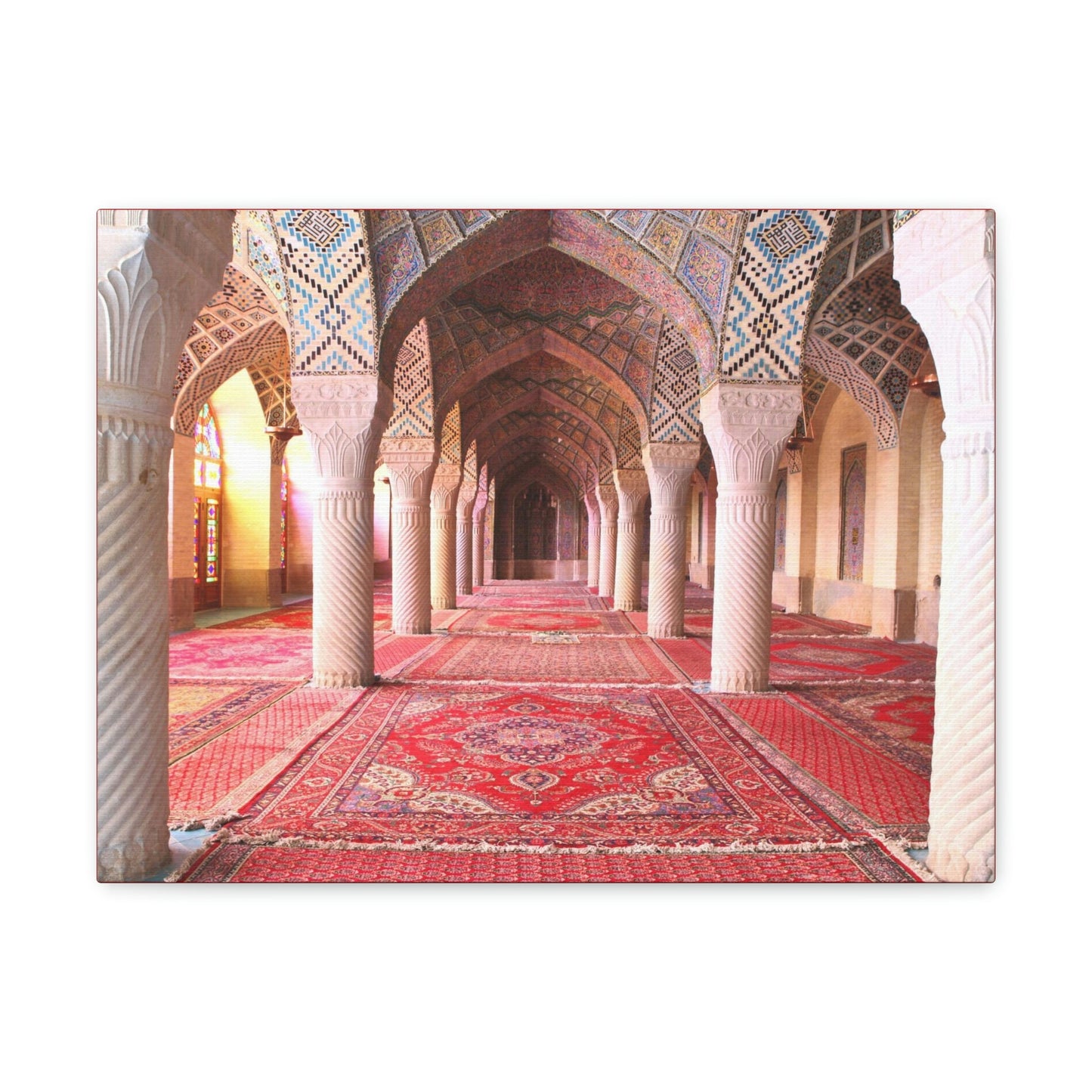 Printed in USA - Canvas Gallery Wraps - Nasir al-Mulk mosque, Shiraz, Iran - Islam - Green Forest Home