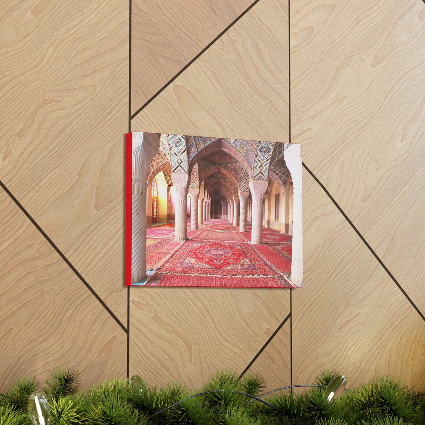 Printed in USA - Canvas Gallery Wraps - Nasir al-Mulk mosque, Shiraz, Iran - Islam - Green Forest Home