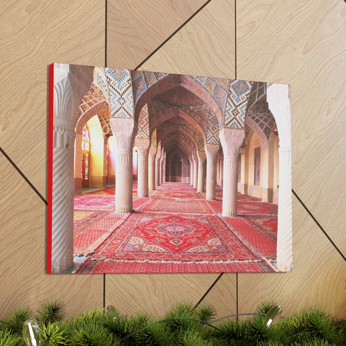 Printed in USA - Canvas Gallery Wraps - Nasir al-Mulk mosque, Shiraz, Iran - Islam - Green Forest Home