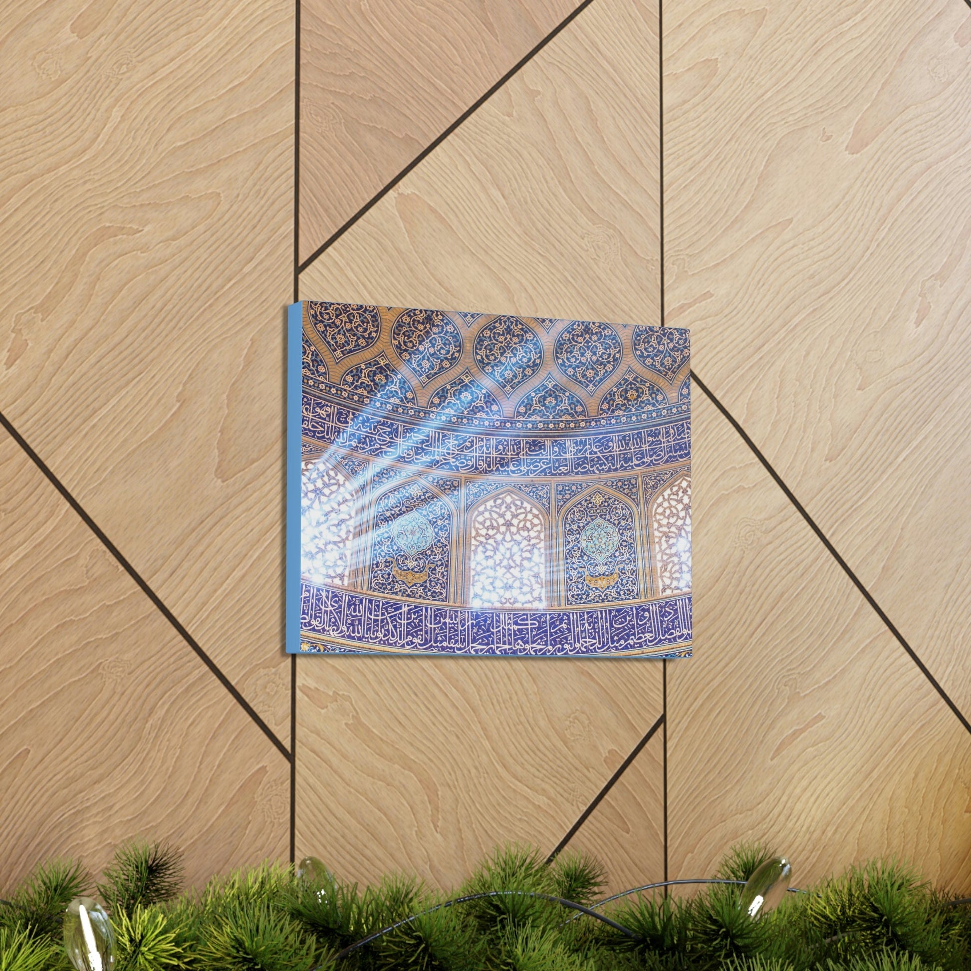 Printed in USA - Canvas Gallery Wraps - Sheikh Lotfollah Mosque - Iran - Islam - Green Forest Home