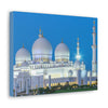 Printed in USA - Canvas Gallery Wraps - Sheikh Zayed Mosque at Night - UAE - Capacity 122,000 - Islam religion - Abu Dhabi UAE - Green Forest Home