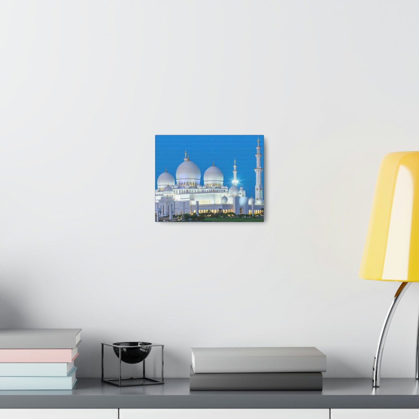 Printed in USA - Canvas Gallery Wraps - Sheikh Zayed Mosque at Night - UAE - Capacity 122,000 - Islam religion - Abu Dhabi UAE - Green Forest Home