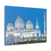 Printed in USA - Canvas Gallery Wraps - Sheikh Zayed Mosque at Night - UAE - Capacity 122,000 - Islam religion - Abu Dhabi UAE - Green Forest Home