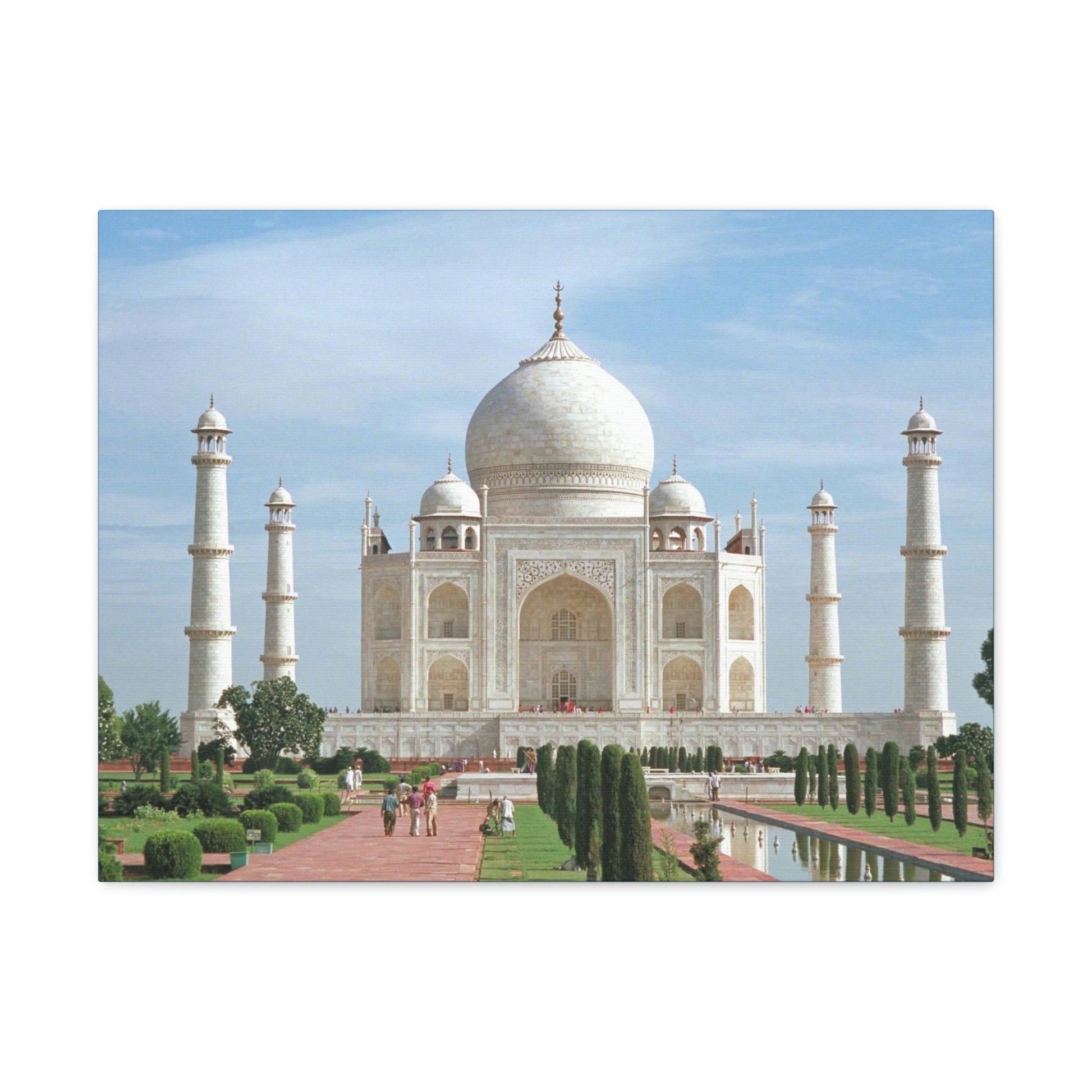 Printed in USA - Canvas Gallery Wraps - Taj Mahal - a UNESCO site - Monument to Love - Agra India - Islam - Green Forest Home