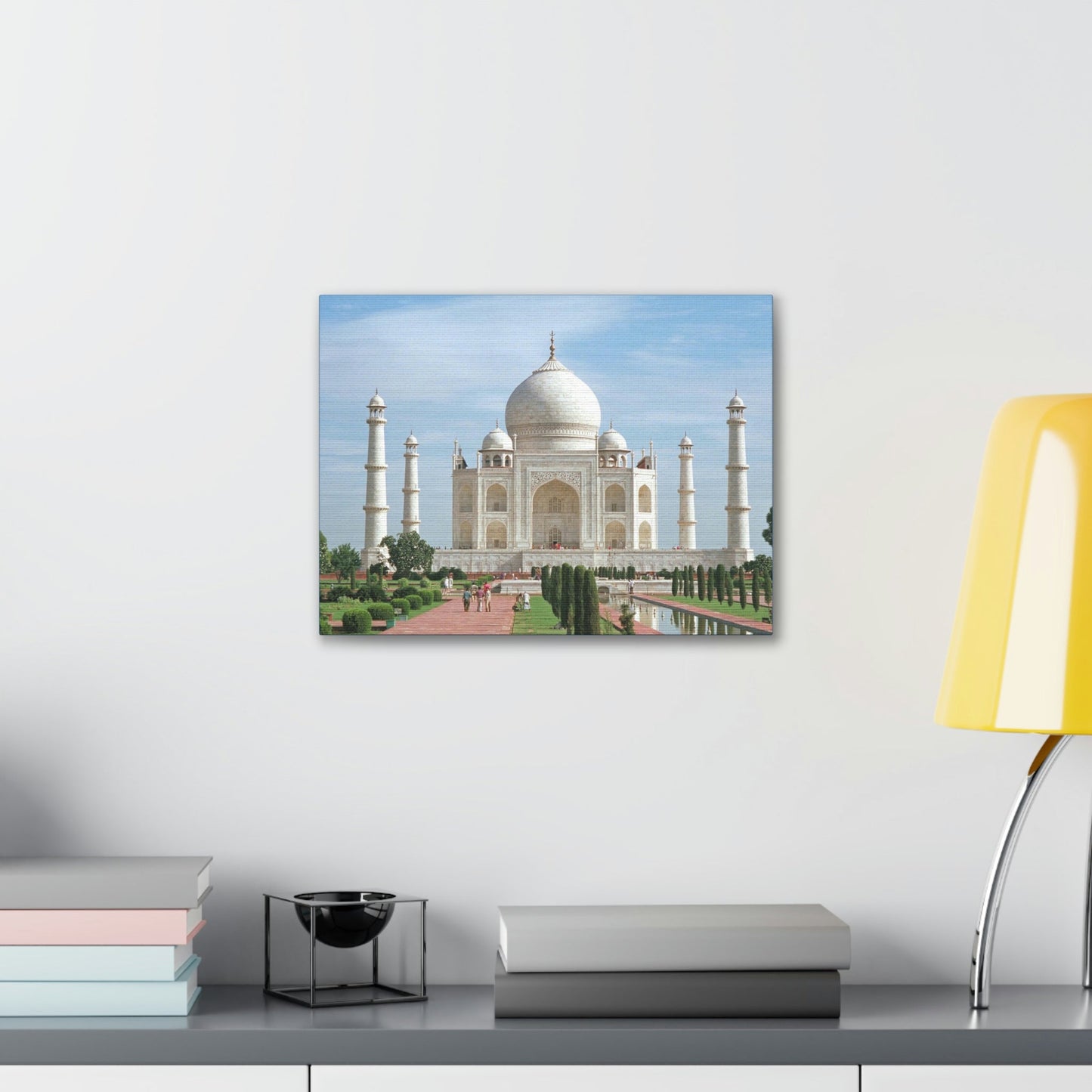 Printed in USA - Canvas Gallery Wraps - Taj Mahal - a UNESCO site - Monument to Love - Agra India - Islam - Green Forest Home