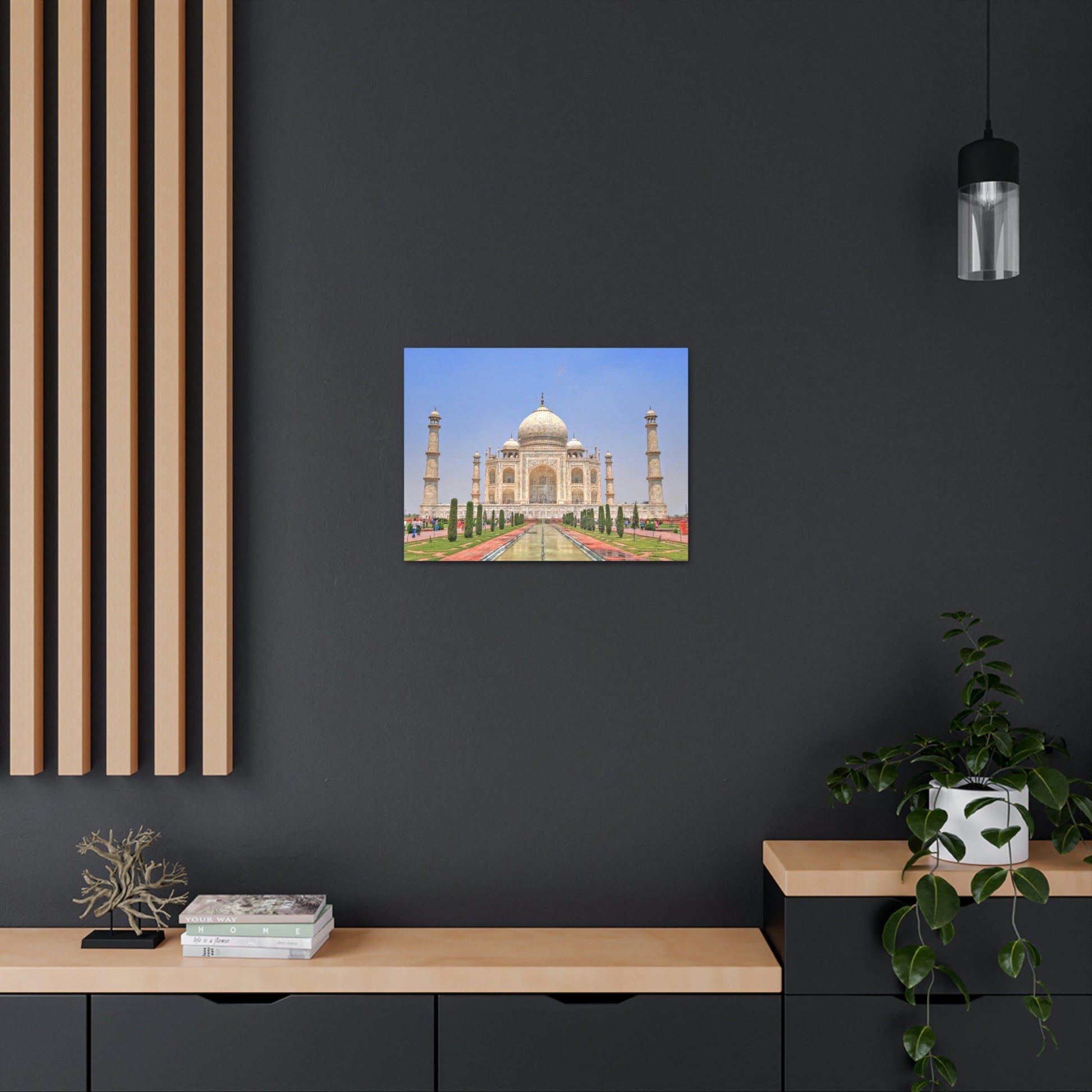 Printed in USA - Canvas Gallery Wraps - Taj Mahal - a UNESCO site - Monument to Love - Agra India - Islam - Green Forest Home