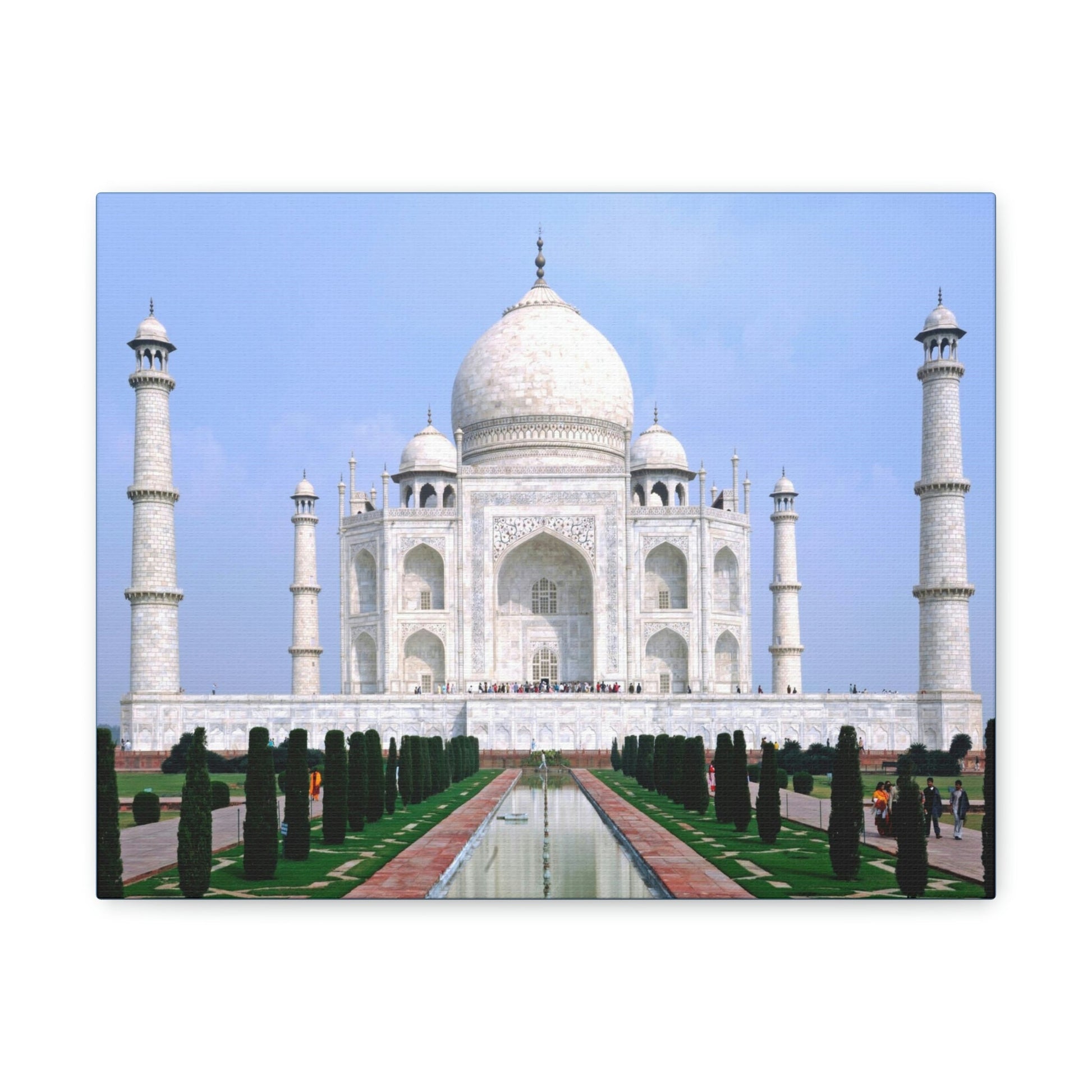 Printed in USA - Canvas Gallery Wraps - Taj Mahal - a UNESCO site - Monument to Love - Agra India - Islam - Green Forest Home