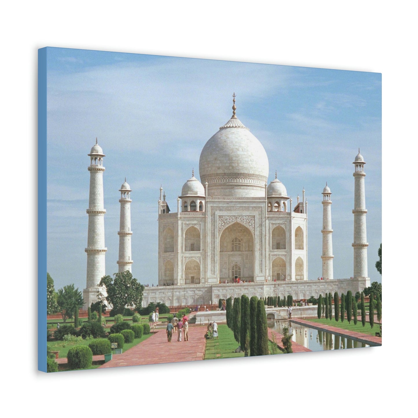 Printed in USA - Canvas Gallery Wraps - Taj Mahal - a UNESCO site - Monument to Love - Agra India - Islam - Green Forest Home