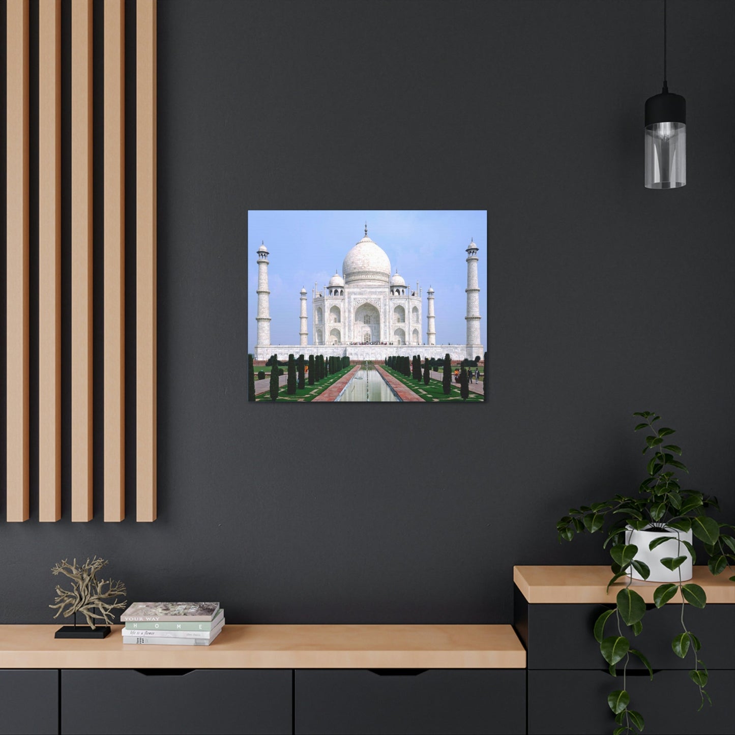 Printed in USA - Canvas Gallery Wraps - Taj Mahal - a UNESCO site - Monument to Love - Agra India - Islam - Green Forest Home