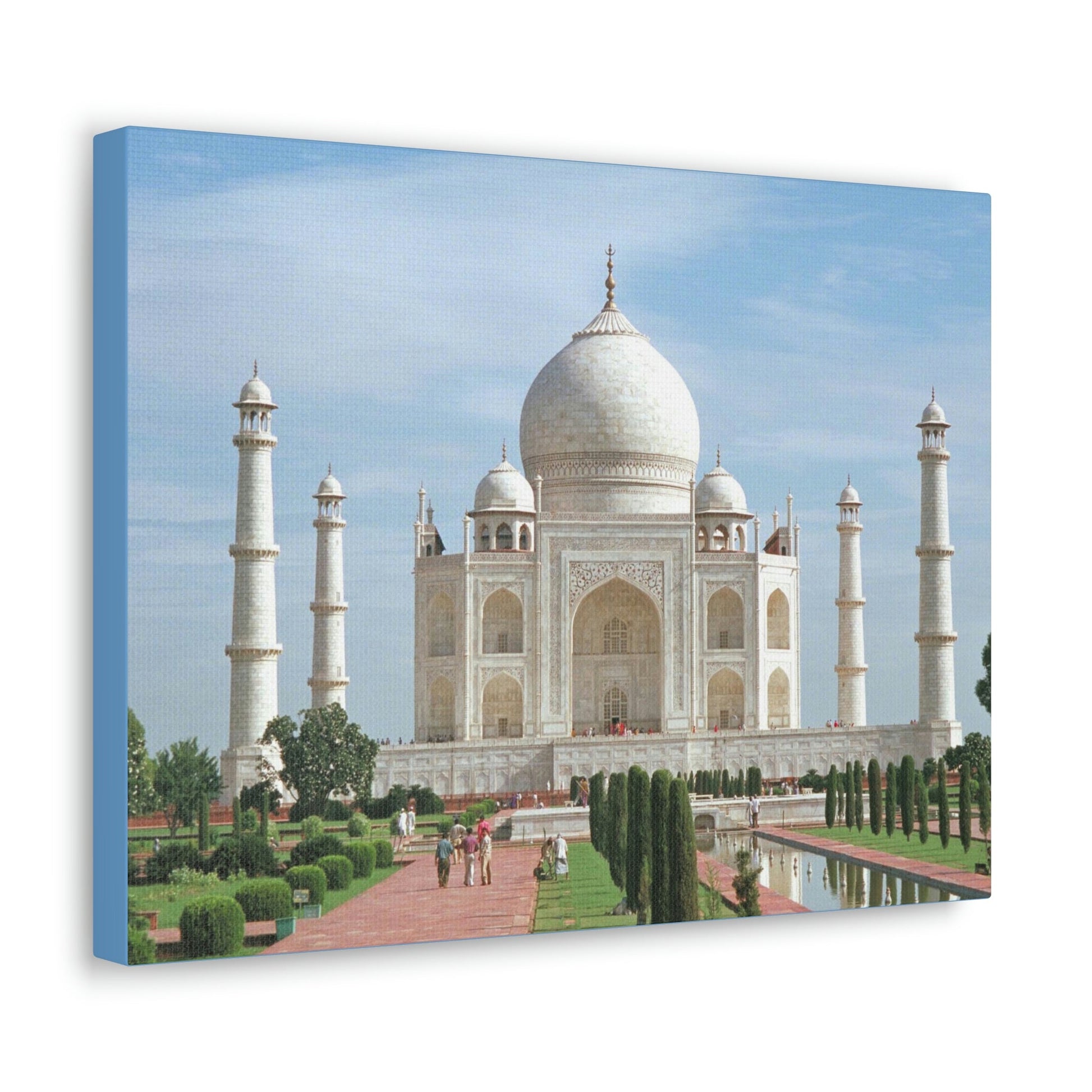 Printed in USA - Canvas Gallery Wraps - Taj Mahal - a UNESCO site - Monument to Love - Agra India - Islam - Green Forest Home