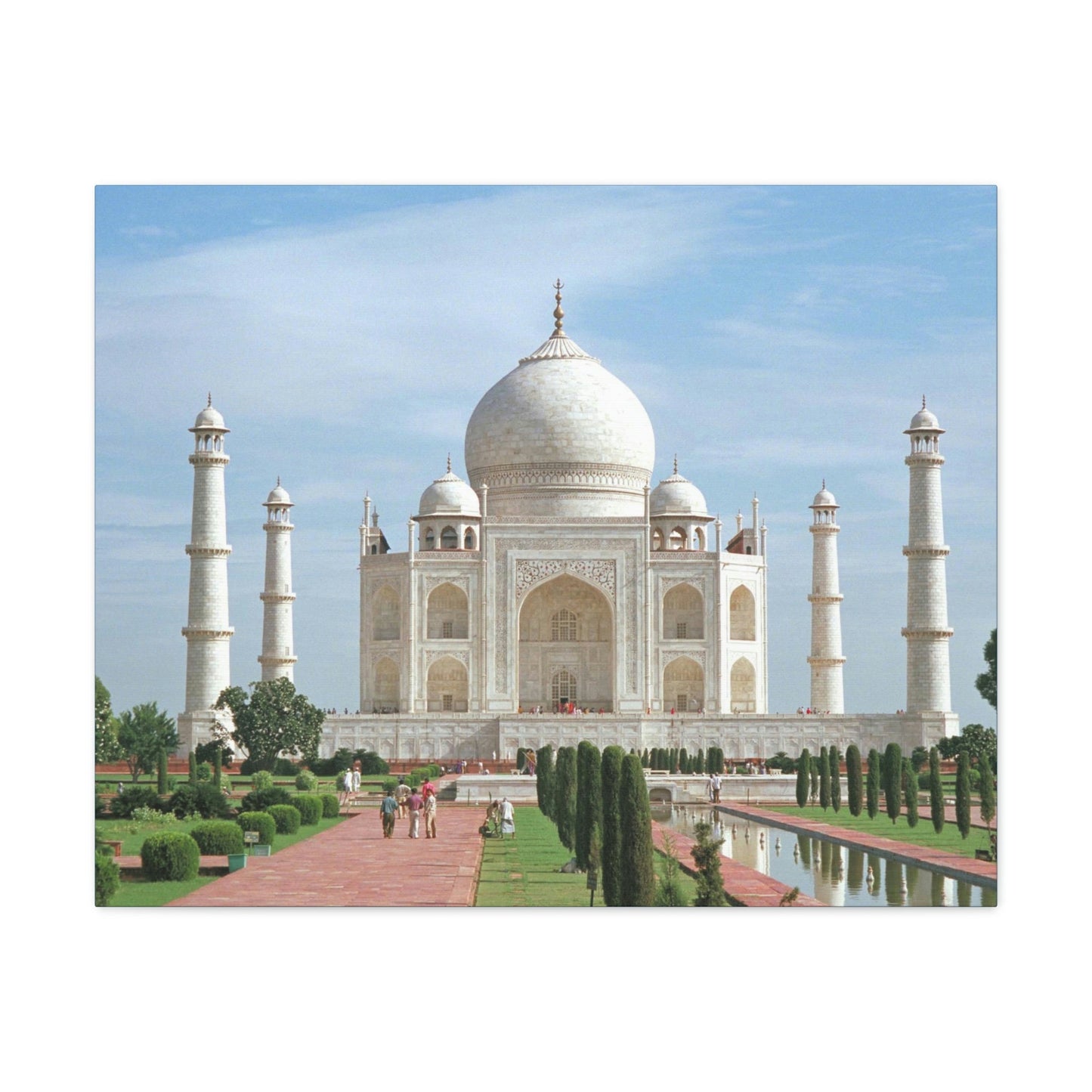 Printed in USA - Canvas Gallery Wraps - Taj Mahal - a UNESCO site - Monument to Love - Agra India - Islam - Green Forest Home