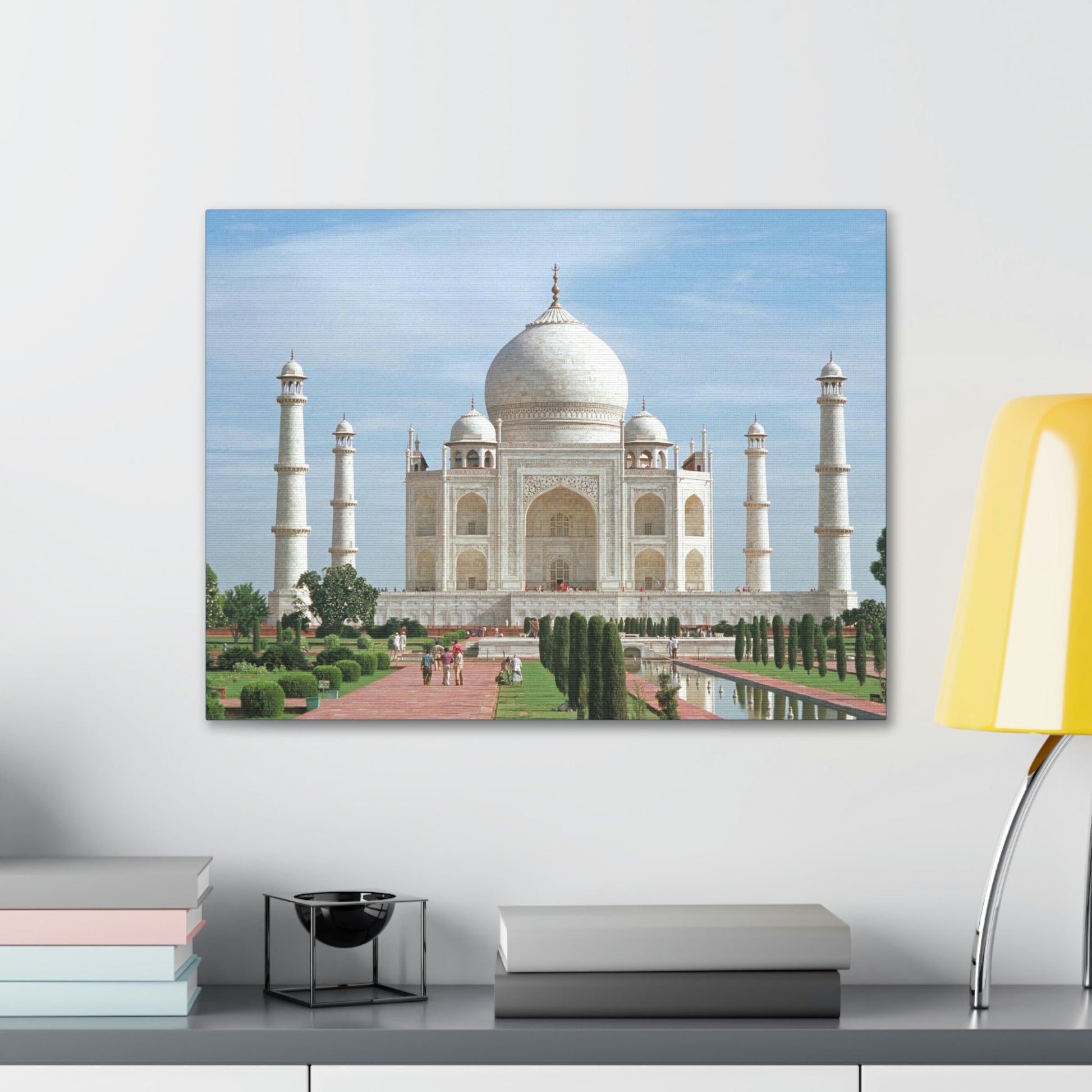 Printed in USA - Canvas Gallery Wraps - Taj Mahal - a UNESCO site - Monument to Love - Agra India - Islam - Green Forest Home