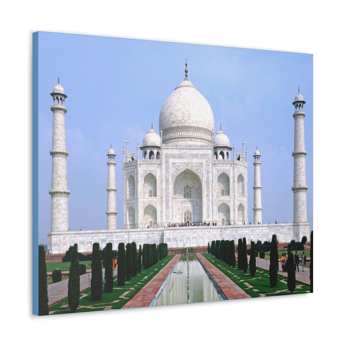 Printed in USA - Canvas Gallery Wraps - Taj Mahal - a UNESCO site - Monument to Love - Agra India - Islam - Green Forest Home