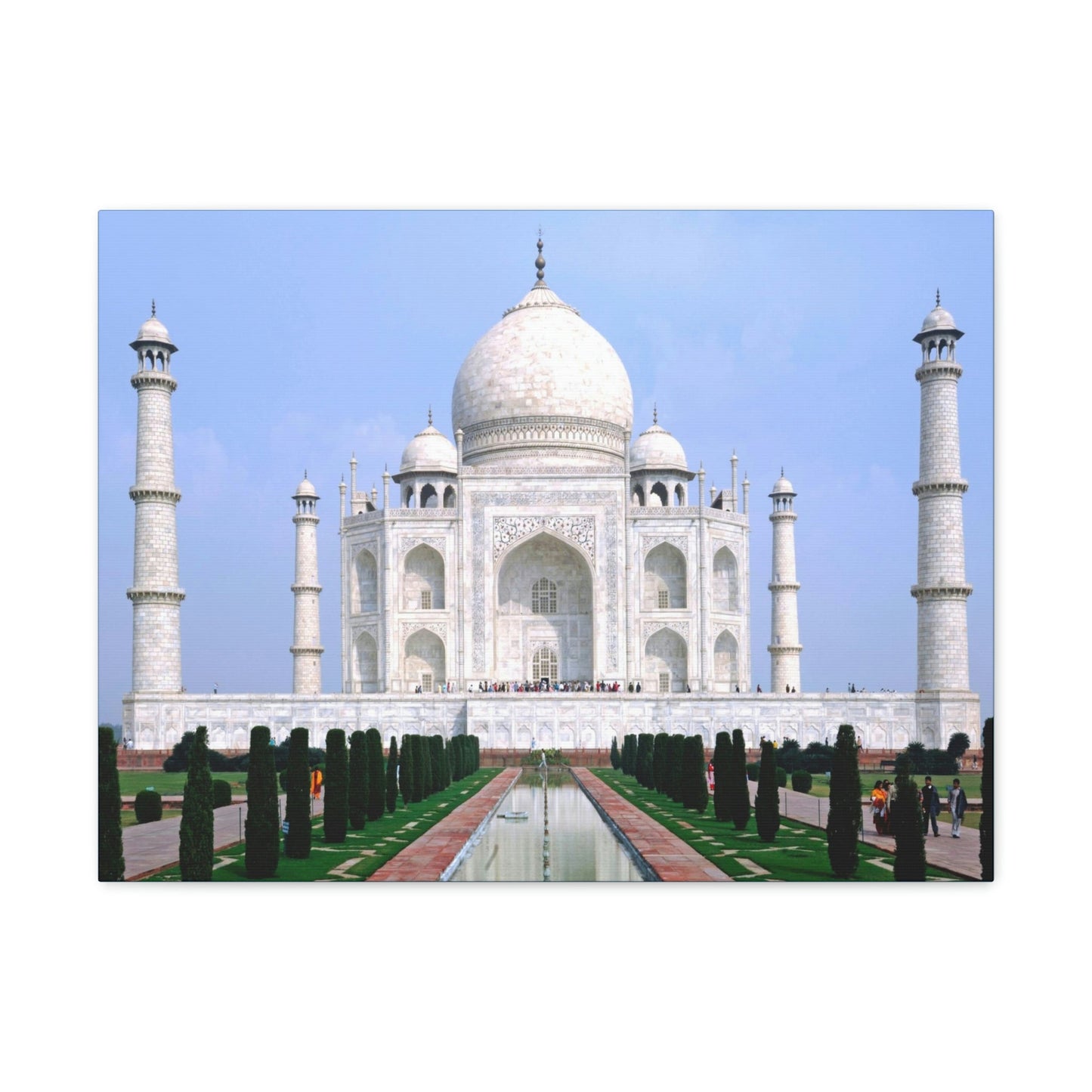 Printed in USA - Canvas Gallery Wraps - Taj Mahal - a UNESCO site - Monument to Love - Agra India - Islam - Green Forest Home