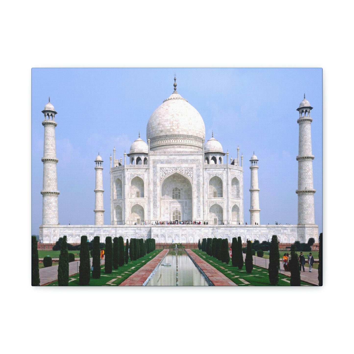 Printed in USA - Canvas Gallery Wraps - Taj Mahal - a UNESCO site - Monument to Love - Agra India - Islam - Green Forest Home