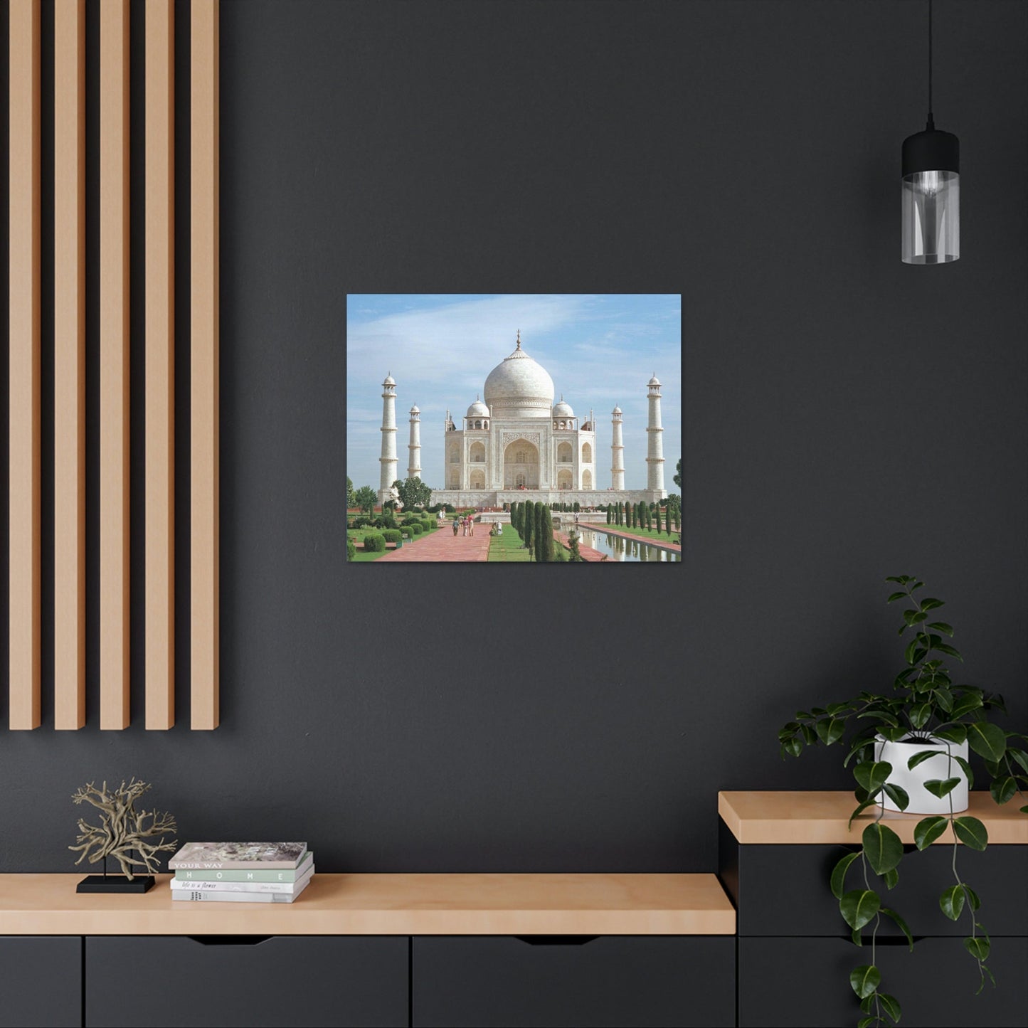 Printed in USA - Canvas Gallery Wraps - Taj Mahal - a UNESCO site - Monument to Love - Agra India - Islam - Green Forest Home