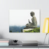 Printed in USA - Canvas Gallery Wraps - The Big Buddha giving Blessings - Hong Kong Lantau Island - China - Buddhism - Green Forest Home