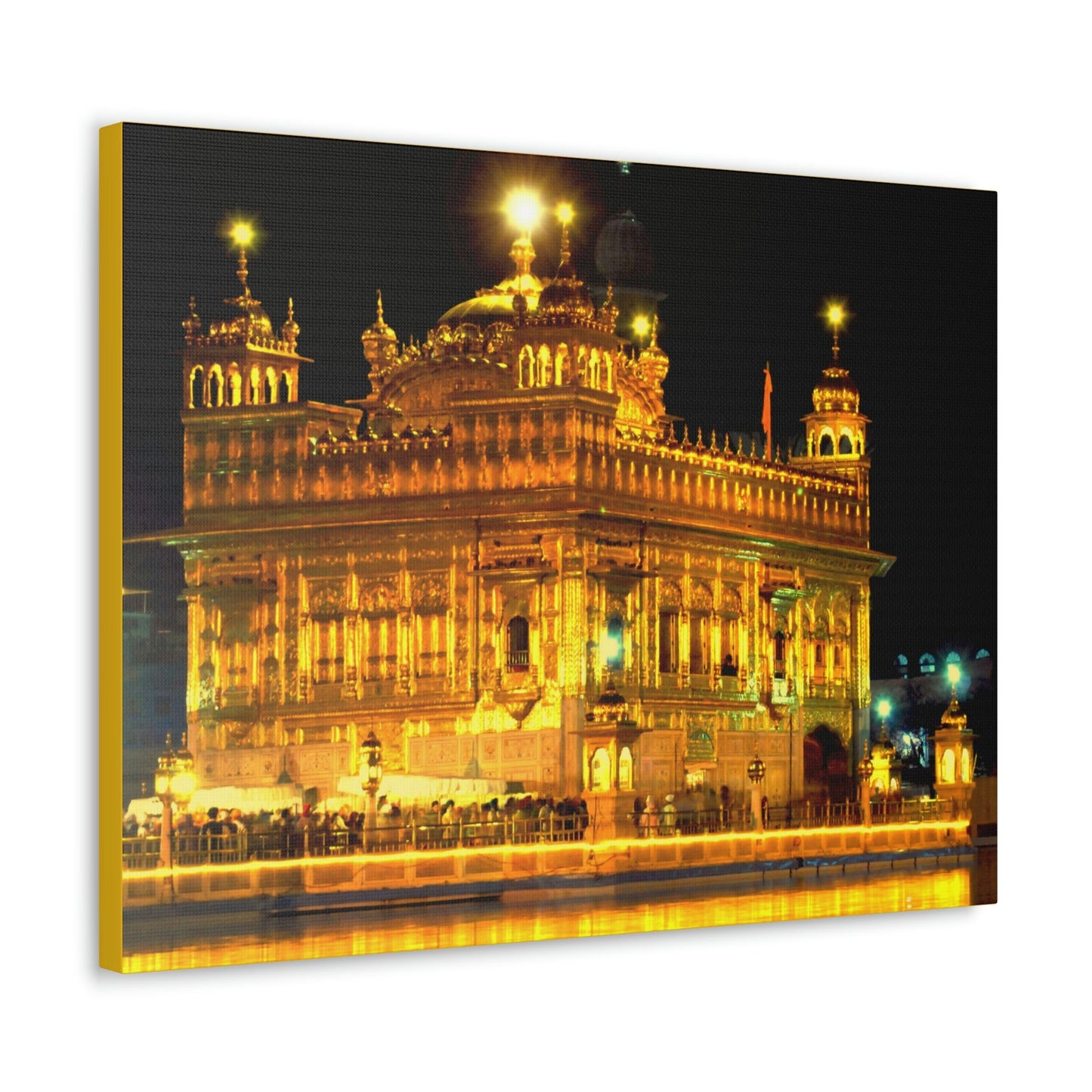 Printed in USA - Canvas Gallery Wraps - The Golden Temple in Amritsar, Punjab - India - Sikhsm - Green Forest Home