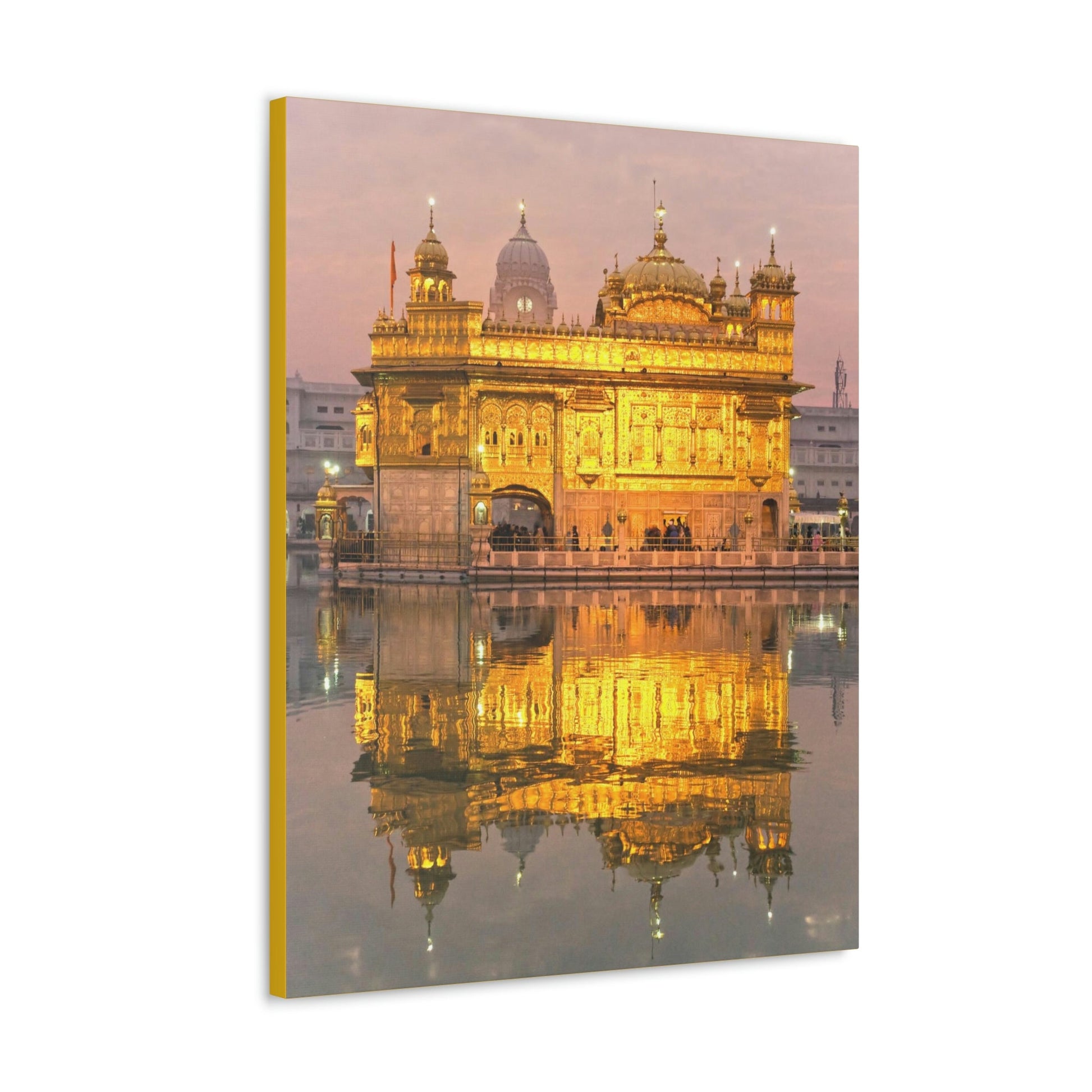 Printed in USA - Canvas Gallery Wraps - The Golden Temple in Amritsar, Punjab - India - Sikhsm - Green Forest Home