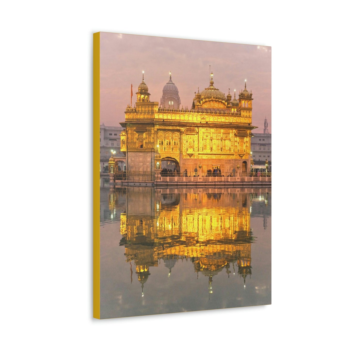 Printed in USA - Canvas Gallery Wraps - The Golden Temple in Amritsar, Punjab - India - Sikhsm - Green Forest Home