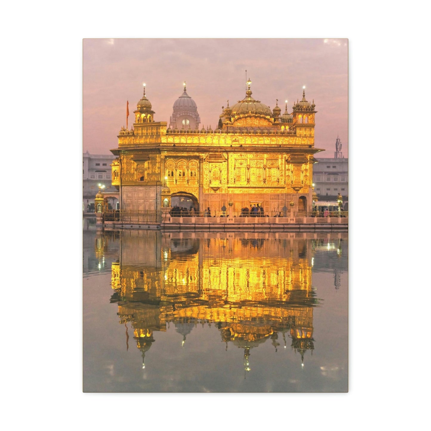 Printed in USA - Canvas Gallery Wraps - The Golden Temple in Amritsar, Punjab - India - Sikhsm - Green Forest Home