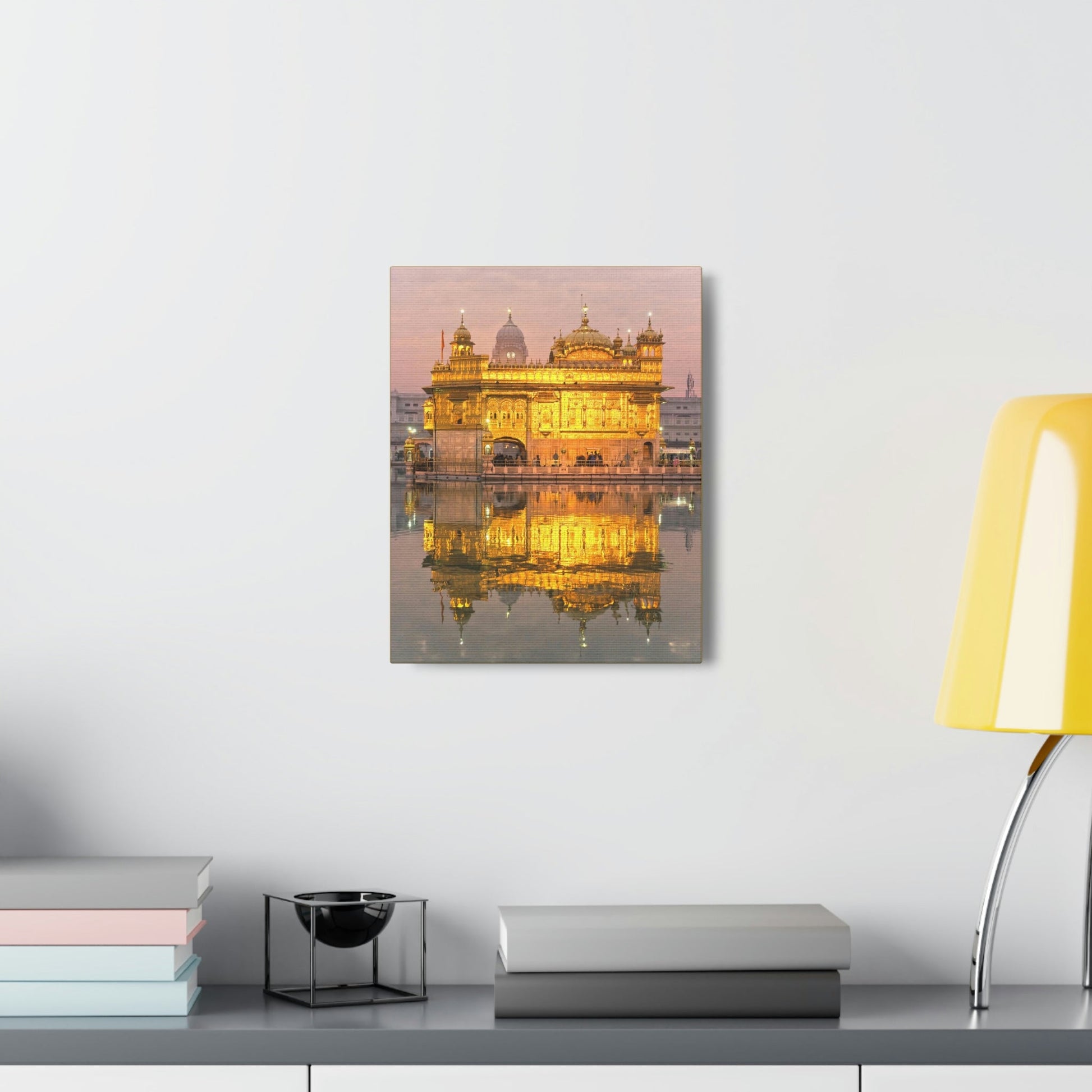 Printed in USA - Canvas Gallery Wraps - The Golden Temple in Amritsar, Punjab - India - Sikhsm - Green Forest Home