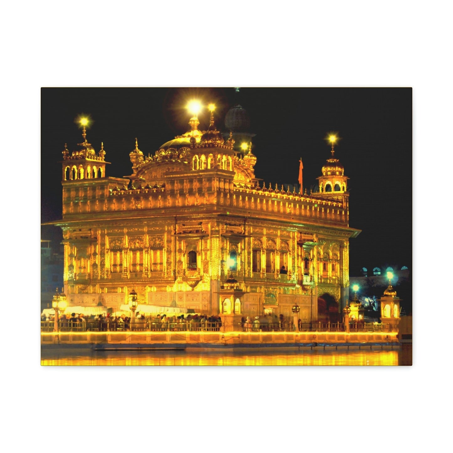 Printed in USA - Canvas Gallery Wraps - The Golden Temple in Amritsar, Punjab - India - Sikhsm - Green Forest Home