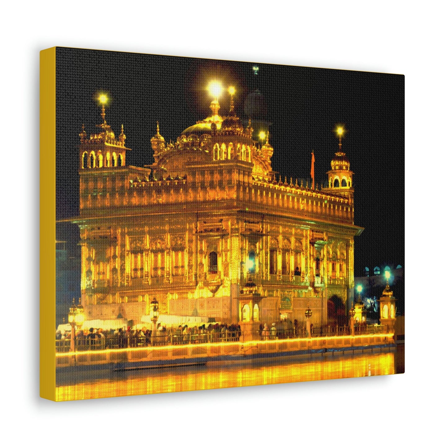 Printed in USA - Canvas Gallery Wraps - The Golden Temple in Amritsar, Punjab - India - Sikhsm - Green Forest Home