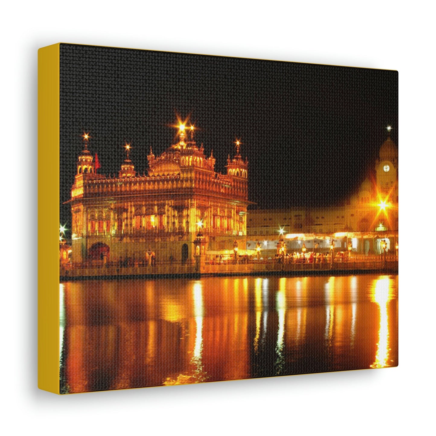 Printed in USA - Canvas Gallery Wraps - The Golden Temple in Amritsar, Punjab - India - Sikhsm - Green Forest Home