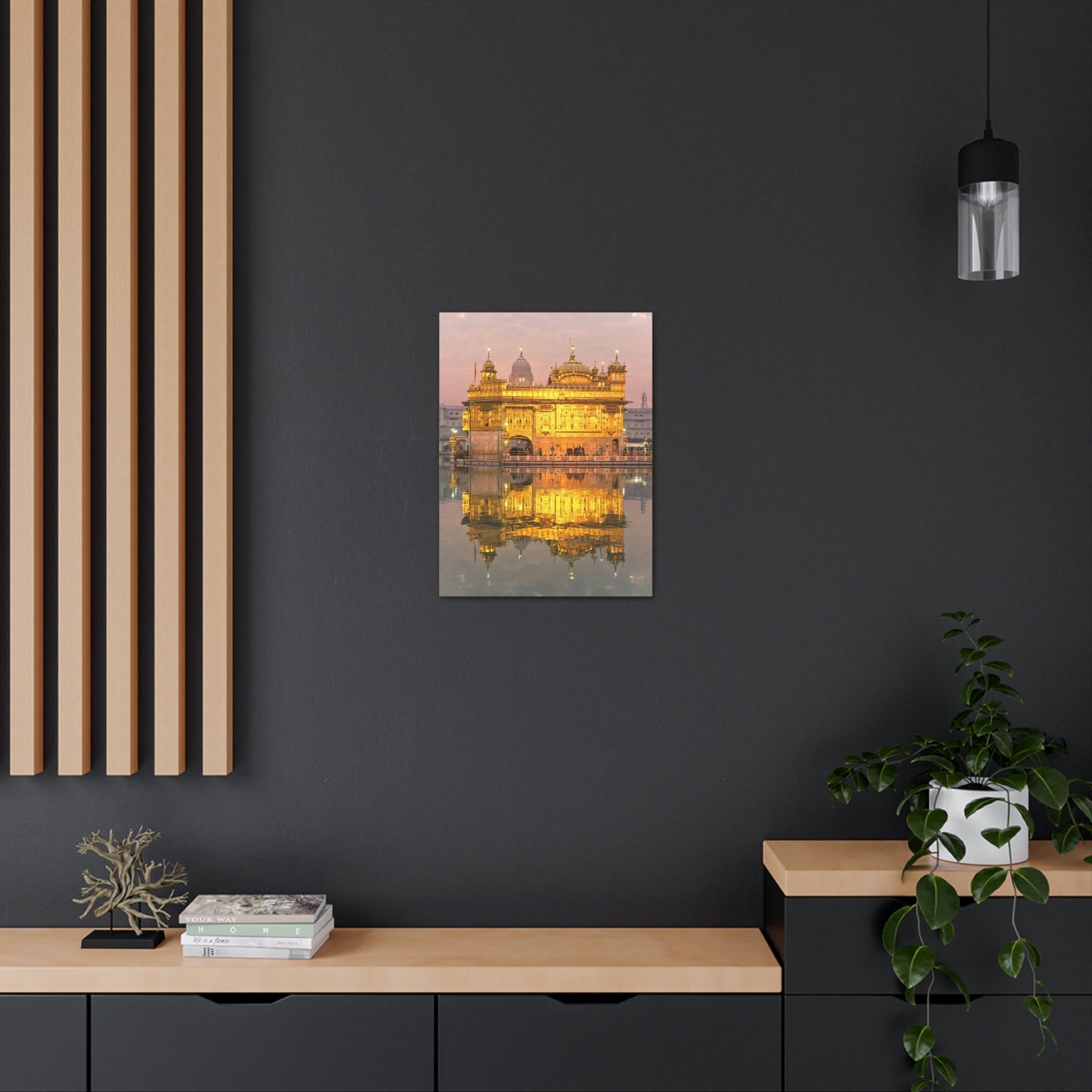 Printed in USA - Canvas Gallery Wraps - The Golden Temple in Amritsar, Punjab - India - Sikhsm - Green Forest Home