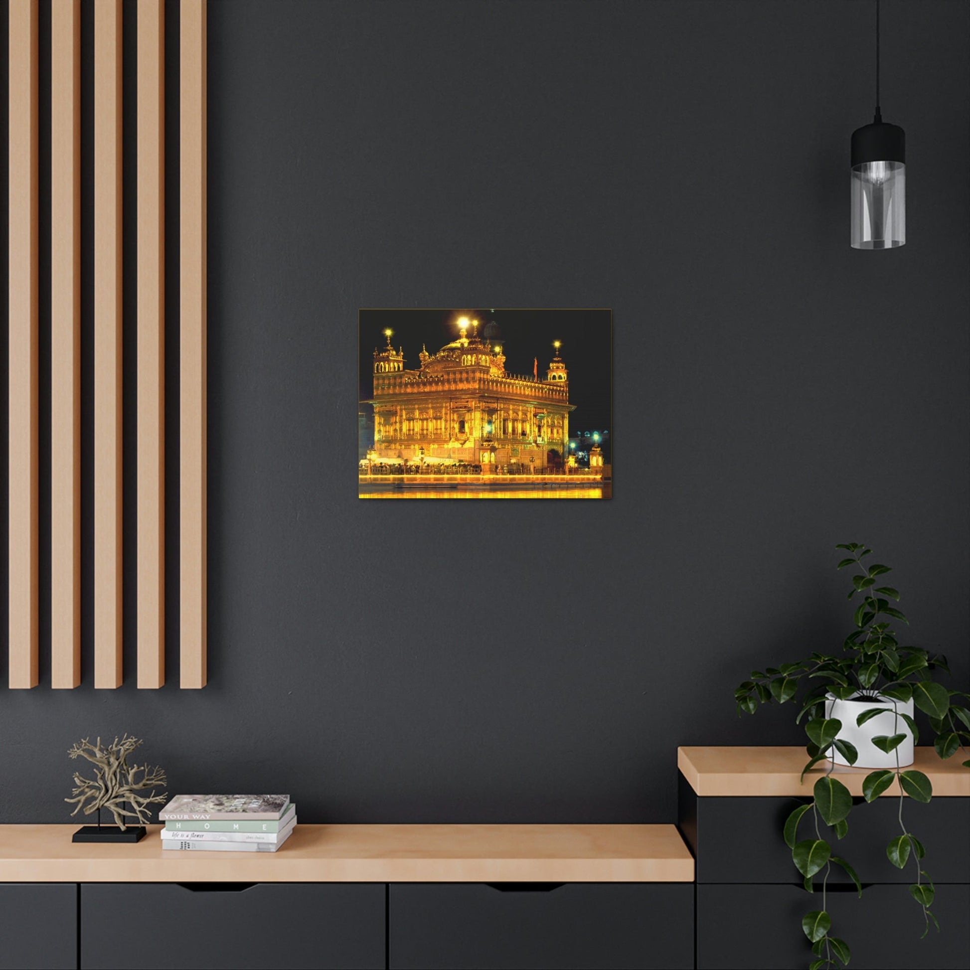 Printed in USA - Canvas Gallery Wraps - The Golden Temple in Amritsar, Punjab - India - Sikhsm - Green Forest Home