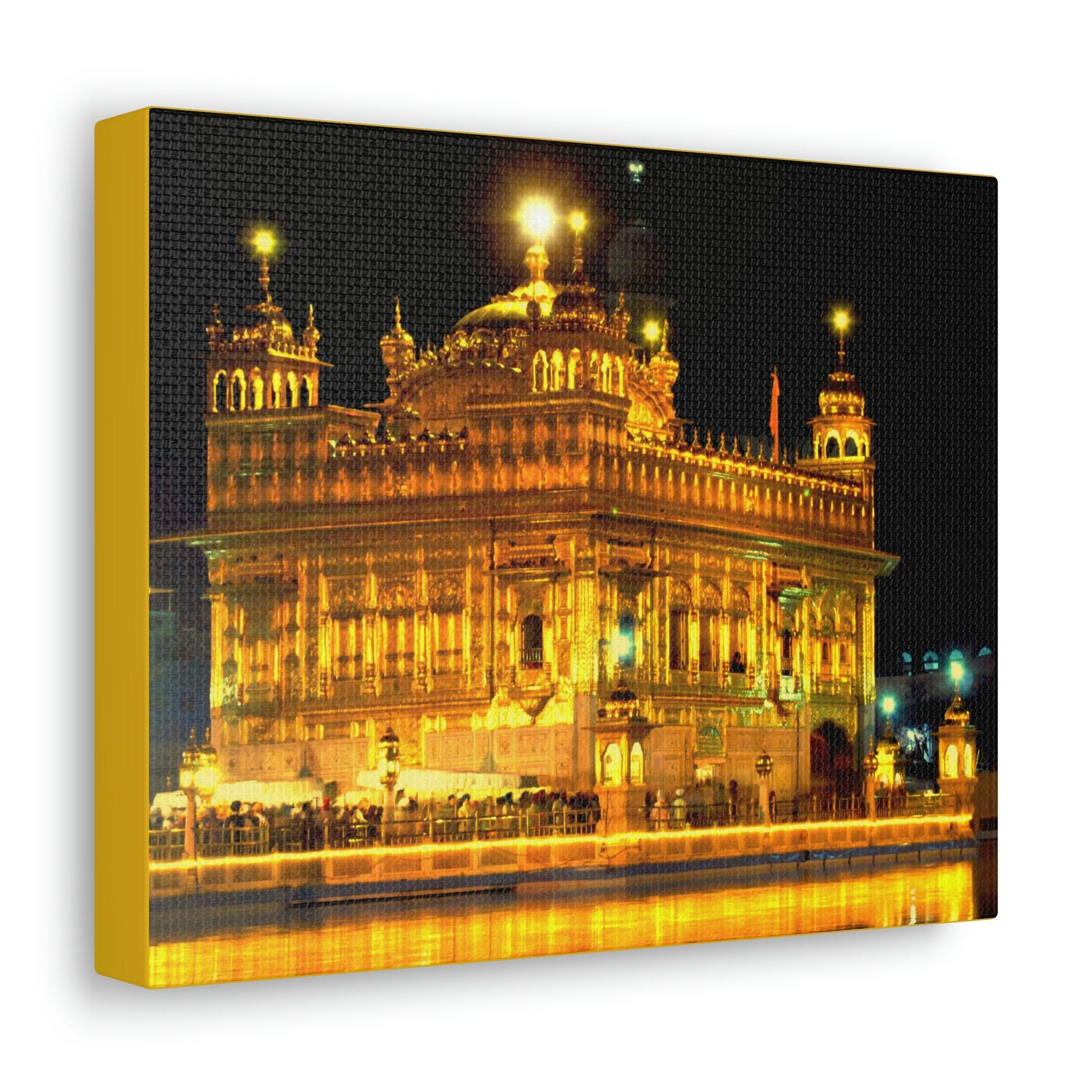 Printed in USA - Canvas Gallery Wraps - The Golden Temple in Amritsar, Punjab - India - Sikhsm - Green Forest Home