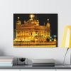 Printed in USA - Canvas Gallery Wraps - The Golden Temple in Amritsar, Punjab - India - Sikhsm - Green Forest Home