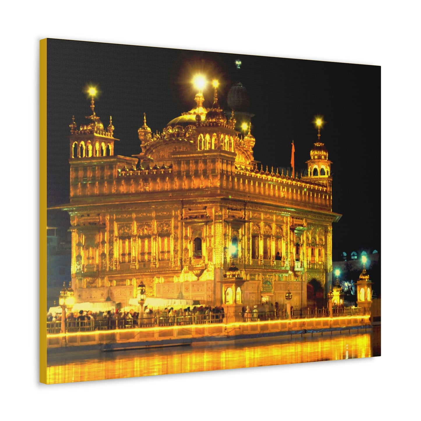 Printed in USA - Canvas Gallery Wraps - The Golden Temple in Amritsar, Punjab - India - Sikhsm - Green Forest Home