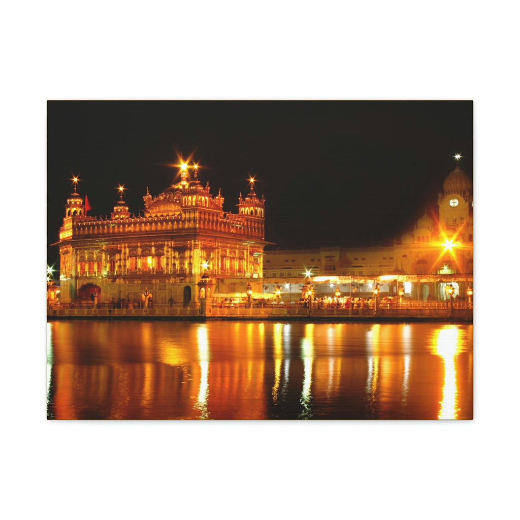 Printed in USA - Canvas Gallery Wraps - The Golden Temple in Amritsar, Punjab - India - Sikhsm - Green Forest Home