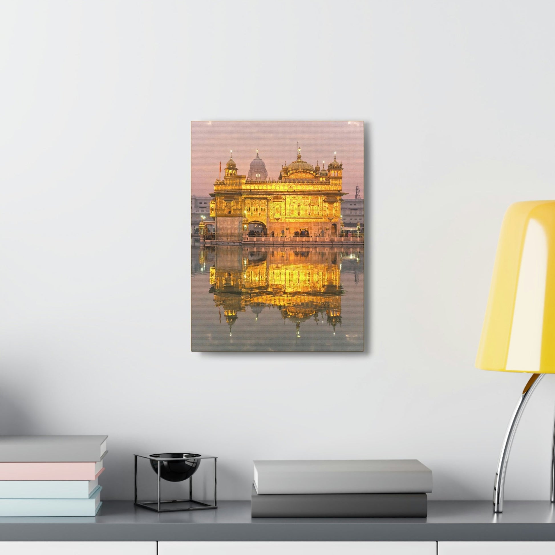 Printed in USA - Canvas Gallery Wraps - The Golden Temple in Amritsar, Punjab - India - Sikhsm - Green Forest Home