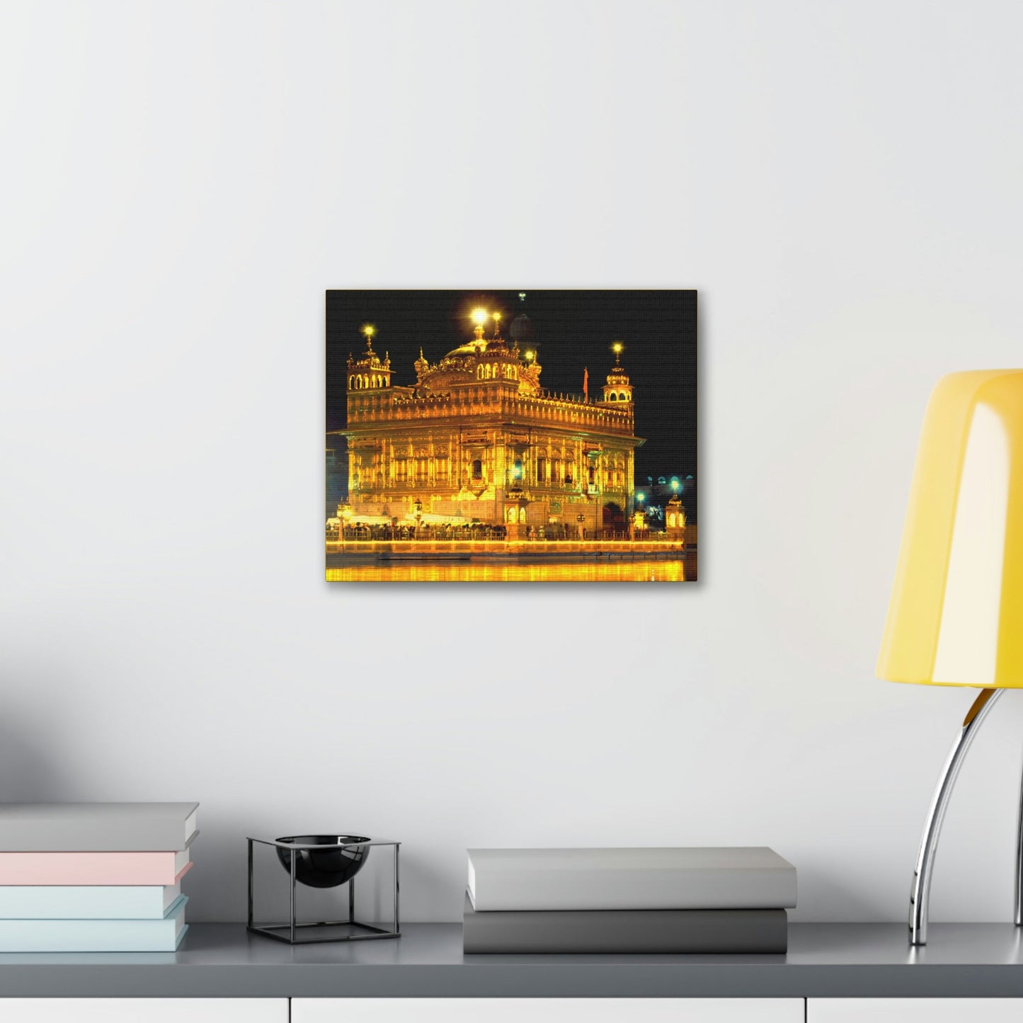 Printed in USA - Canvas Gallery Wraps - The Golden Temple in Amritsar, Punjab - India - Sikhsm - Green Forest Home