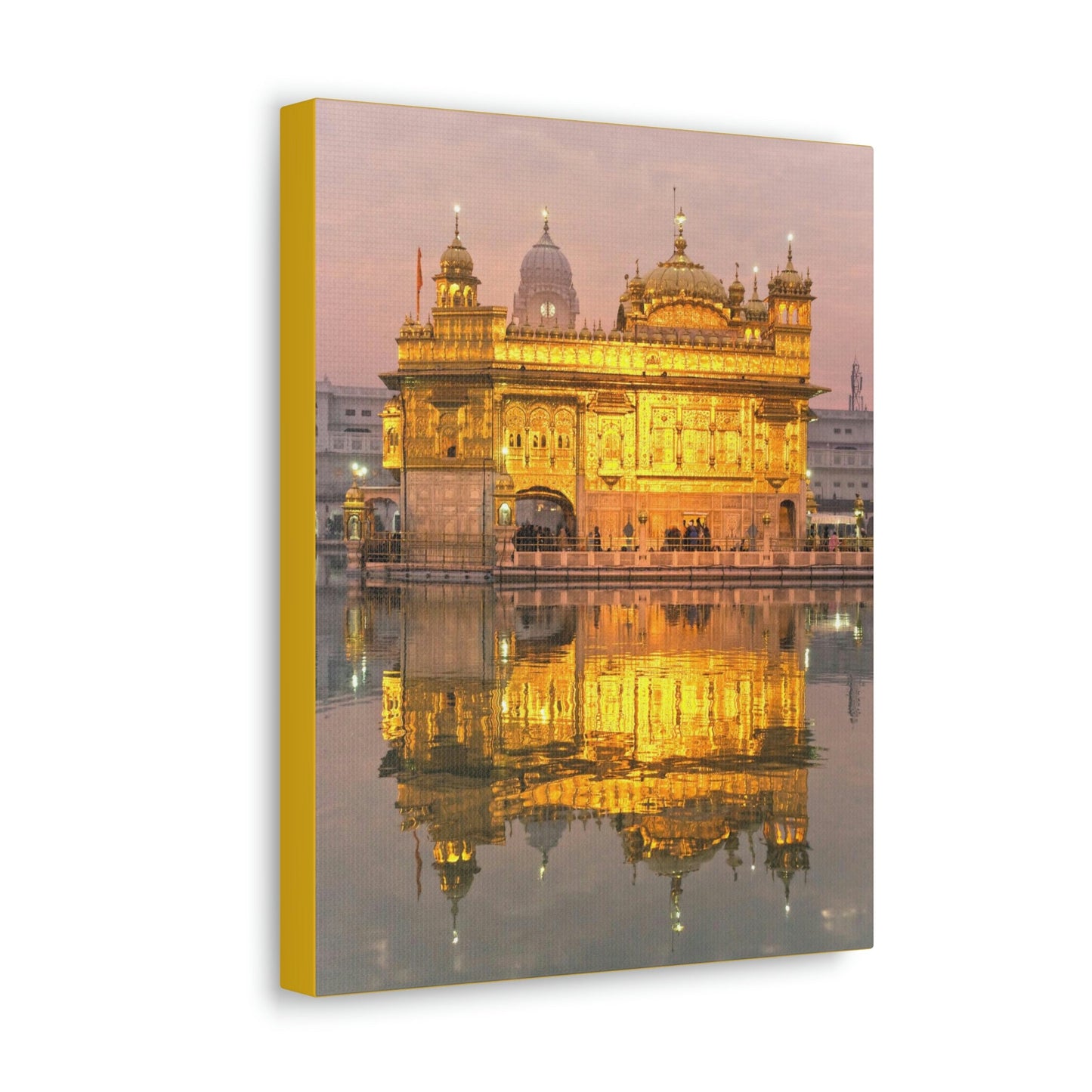 Printed in USA - Canvas Gallery Wraps - The Golden Temple in Amritsar, Punjab - India - Sikhsm - Green Forest Home