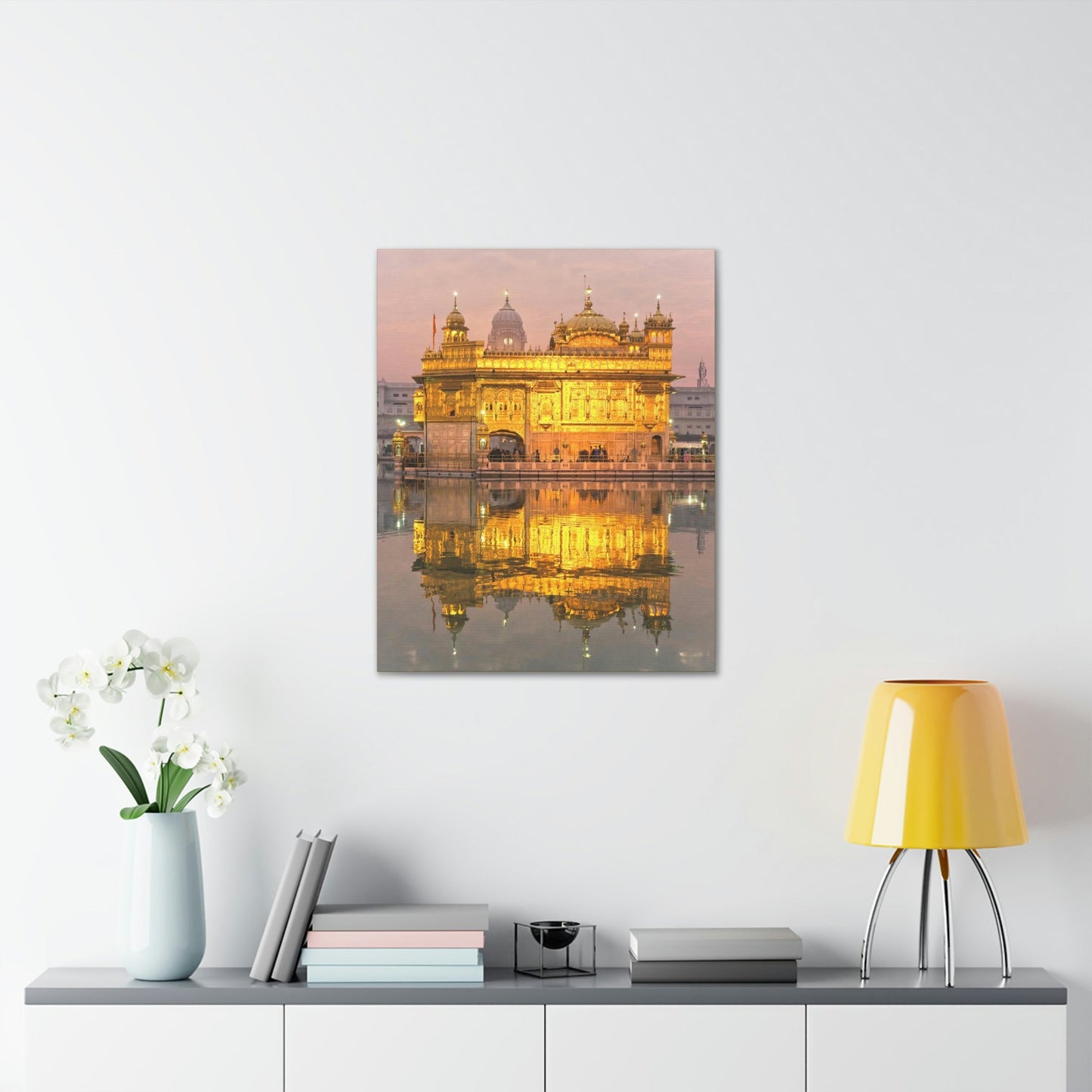 Printed in USA - Canvas Gallery Wraps - The Golden Temple in Amritsar, Punjab - India - Sikhsm - Green Forest Home