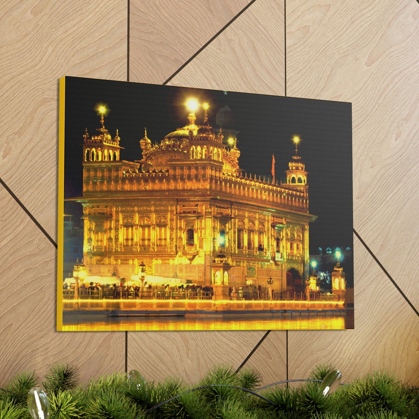 Printed in USA - Canvas Gallery Wraps - The Golden Temple in Amritsar, Punjab - India - Sikhsm - Green Forest Home